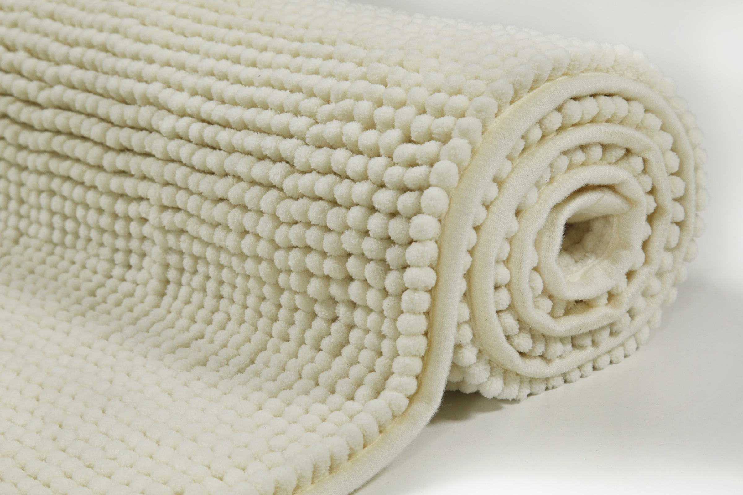 my home Badematte »Kaelan«, rutschhemmend beschichtet, fußbodenheizungsgeeignet, Badvorleger, Badteppich aus weicher Chenille, pastell Farben