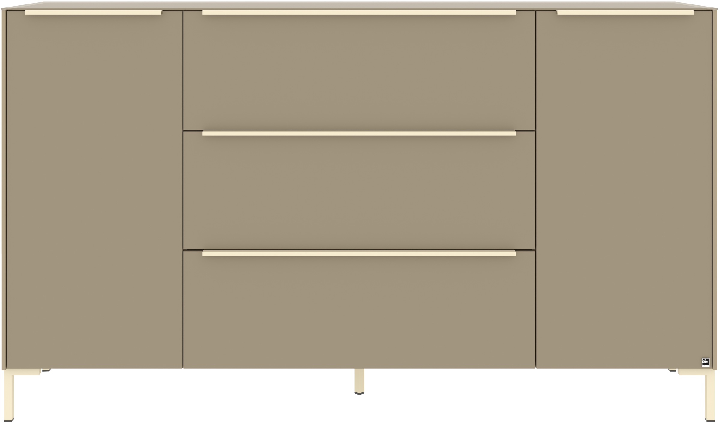 set one by Musterring Sideboard »Reno« 1 Stk. tlg. Mit Winkelfuß in diversen Farben, 108 cm Höhe & Farbauswahl