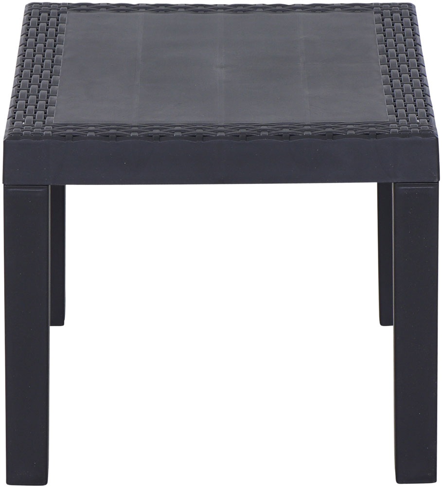 Progarden Balkonset »Kraka« Set, 3 tlg. anthrazit, inkl. Kissen, Outdoor Kunststoff-Lounge-Set