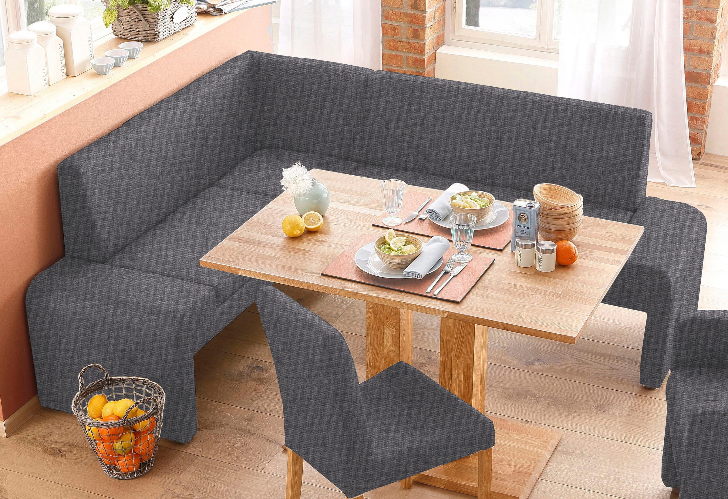 Home affaire Eckbank "Bologna" in 2 Größen (langer Schenkel 180 oder 200 cm günstig online kaufen