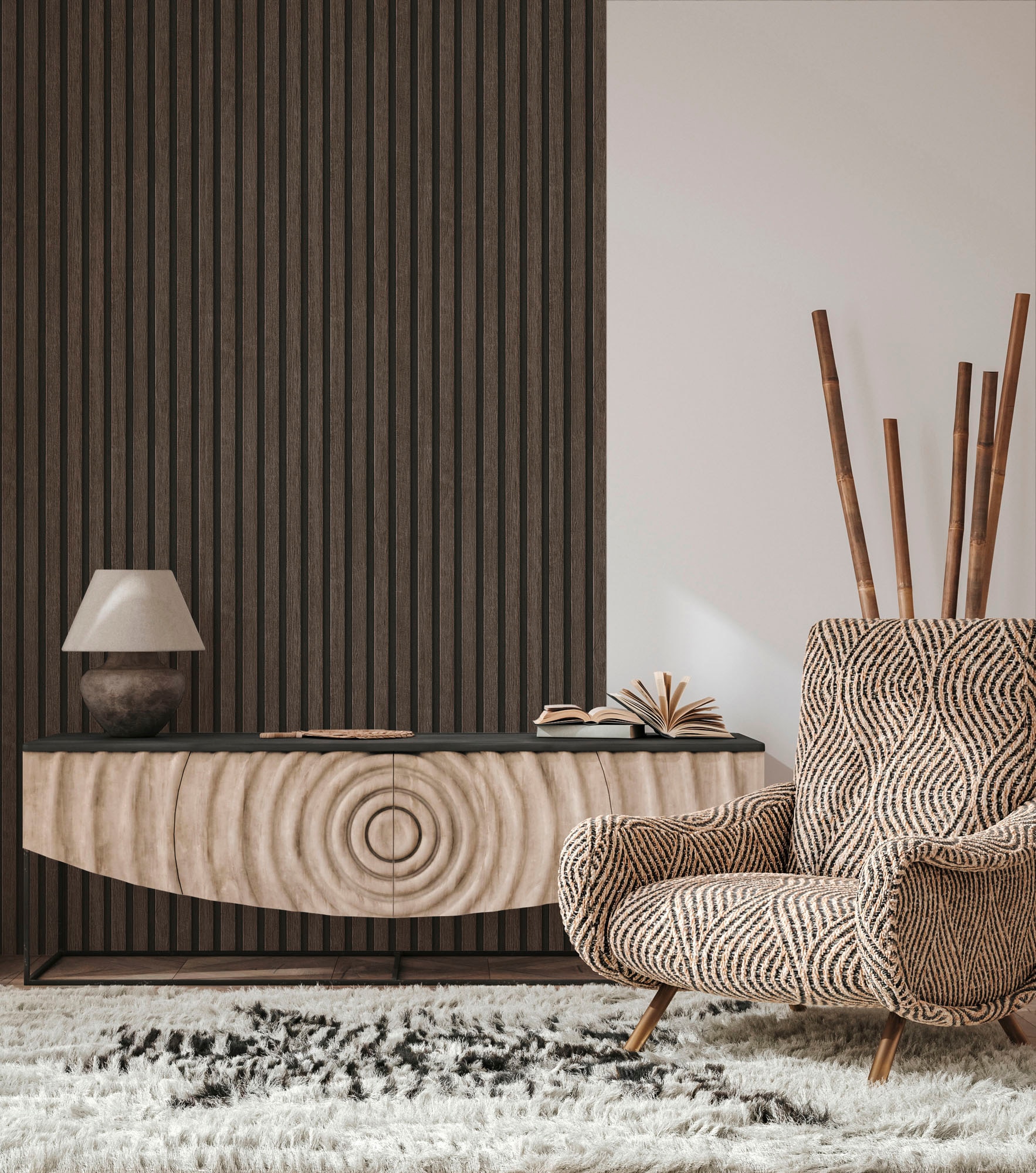 A.S. Création Vliestapete »PrintWalls II Skandinavische Holzpaneele«, matt-gemustert-neutral, Holzoptik Vlies Vlies Wand Tapeten Wohnzimmer Schlafzimmer Küche Optik