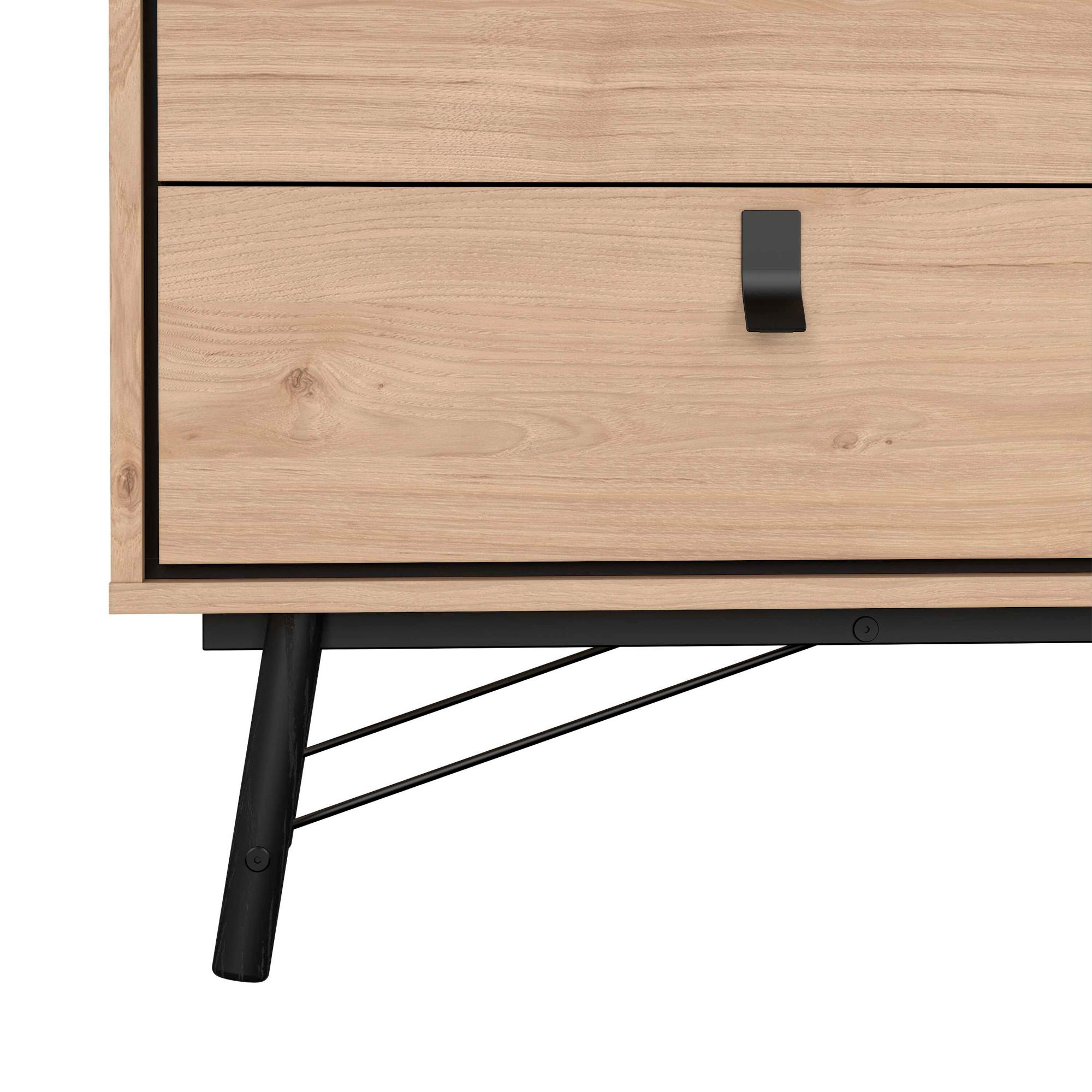 andas Kommode »Ry Aufbewahrung, Schubladenschrank, Stauraum,«, Sideboard mit 6 Schubladen, Breite 150 cm, Höhe 95 cm, Massivholzbeine