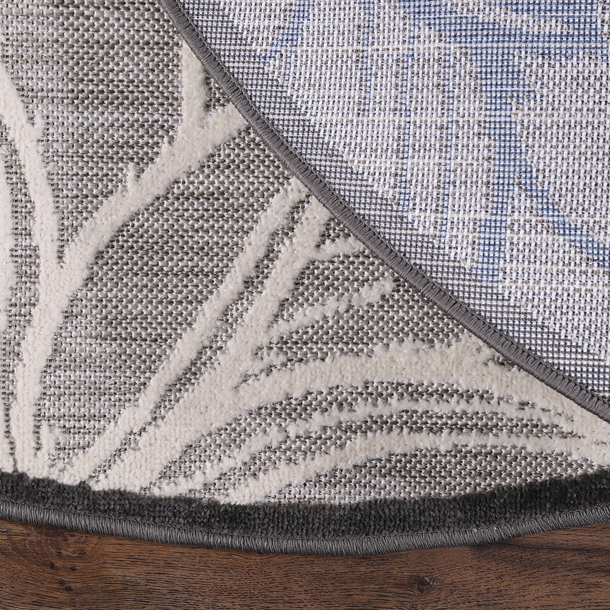 Sanat Teppich »Floral 2 Outdoor«, rund, 6 mm Höhe, In- und Outdoor geeignet, florales Design, Balkon, Terasse