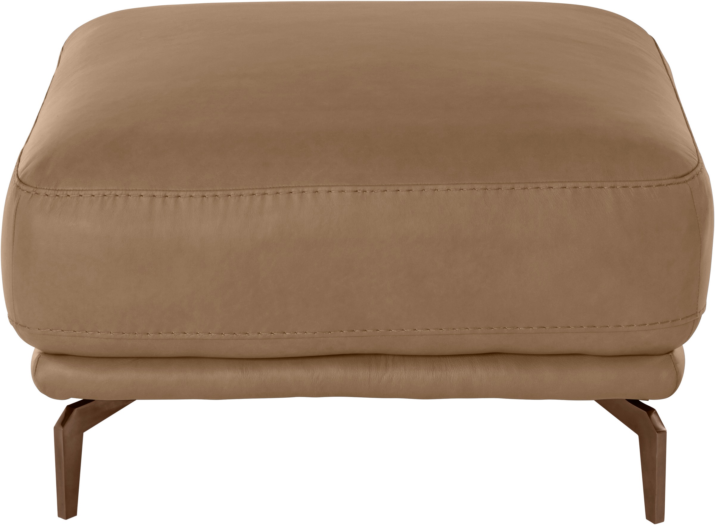 W.SCHILLIG Hocker »montanaa«, mit Metallfüßen in Bronze pulverbeschichtet, Breite 71 cm