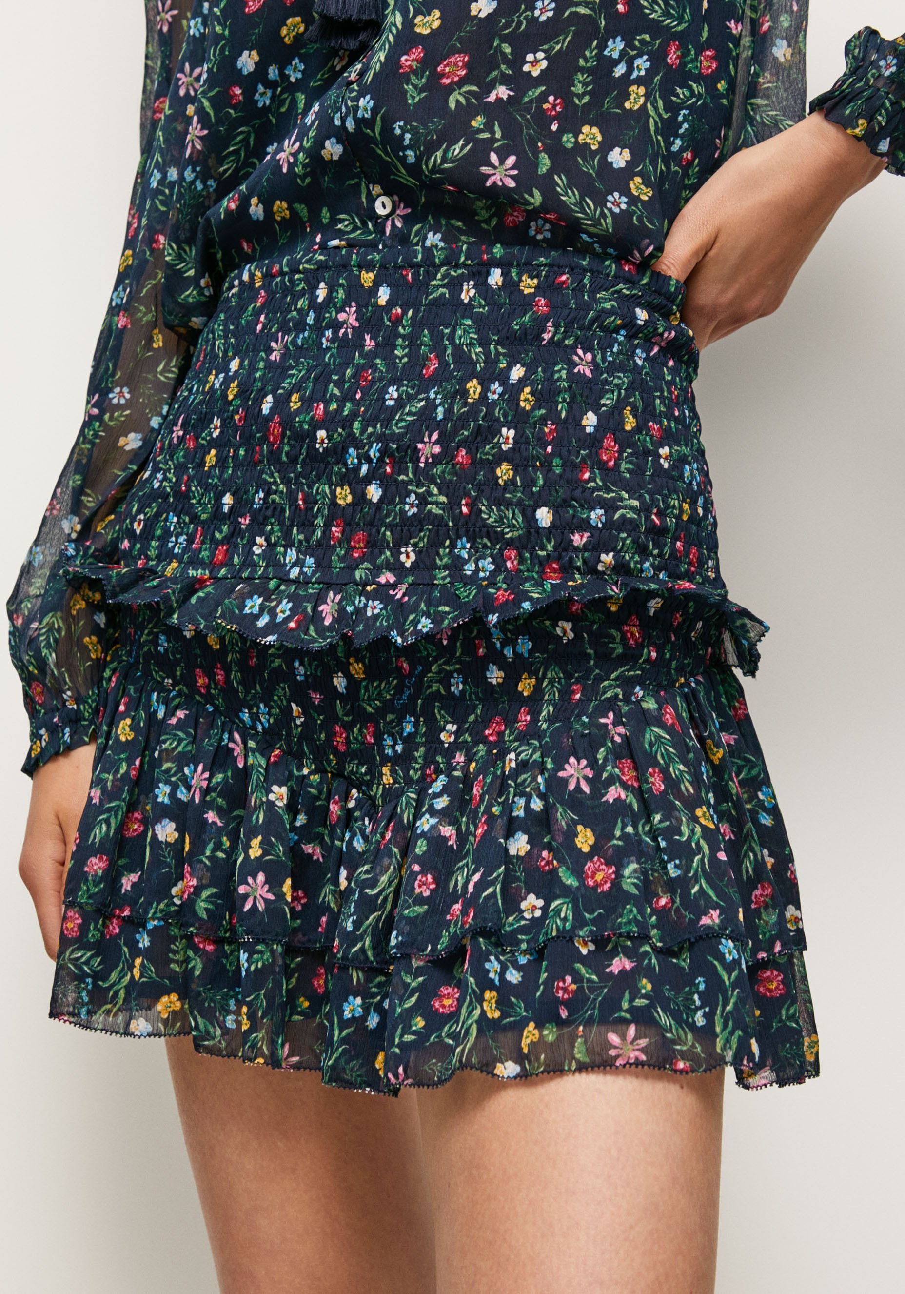 3. Bild von Pepe Jeans Minirock »FRANCA«, mit floralem Allover-Print