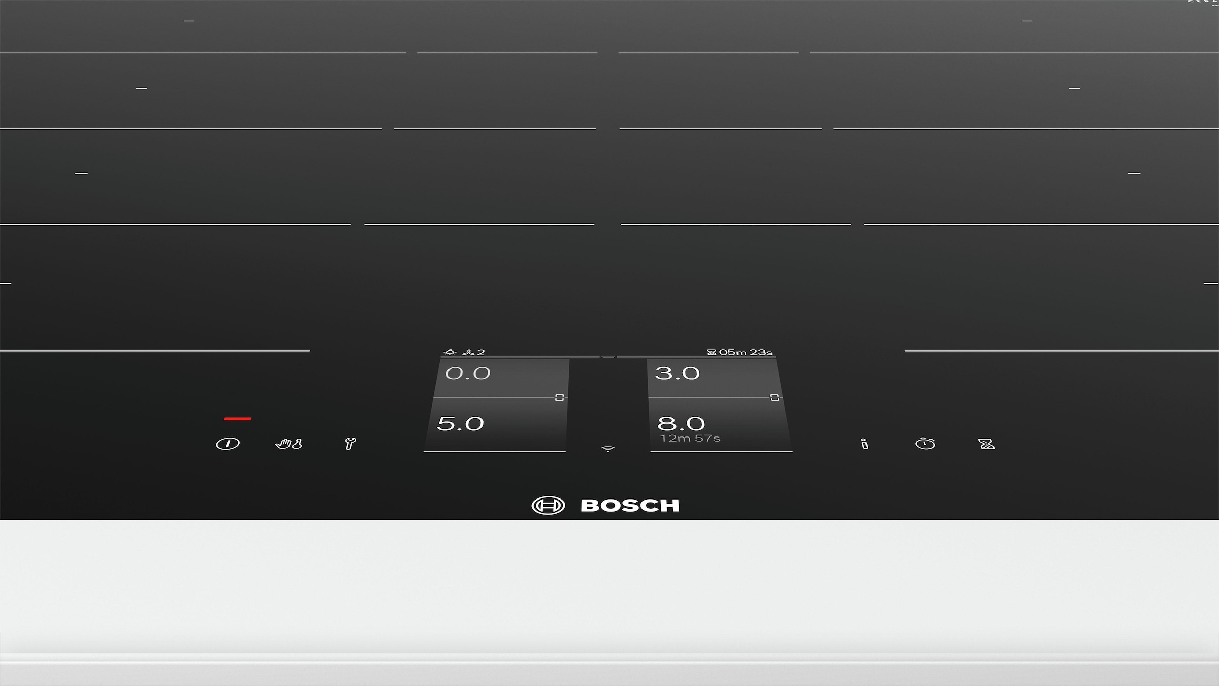 BOSCH Flex-Induktions-Kochfeld von SCHOTT CERAN® »PXY801KW1E«, mit PerfectFry-Bratsensor