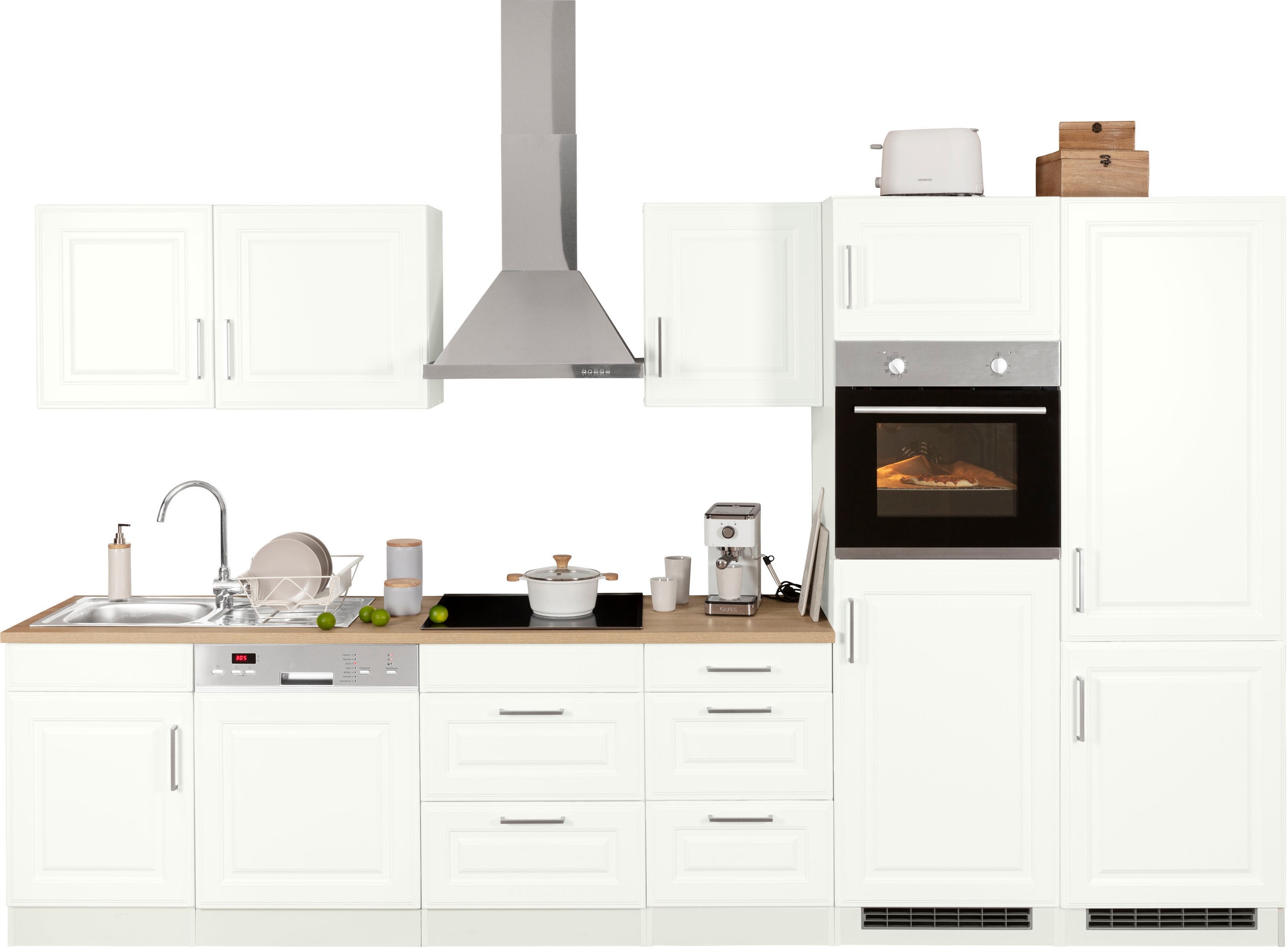KOCHSTATION Küchenzeile »KS-Stockholm«, Breite 340 cm, mit hochwertigen MDF günstig online kaufen
