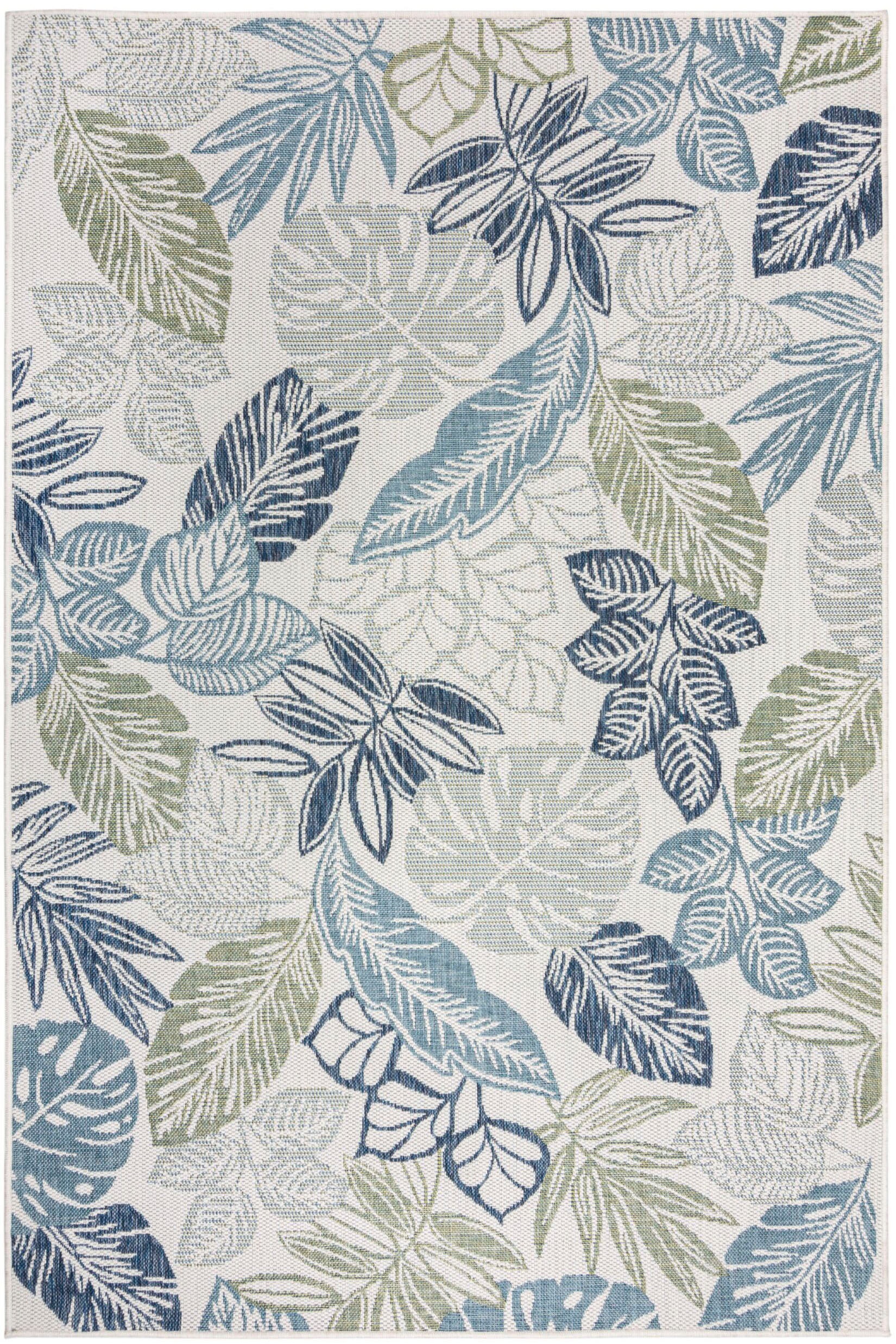 FLAIR RUGS Teppich »Bella Leaf«, rechteckig, 4 mm Höhe, Bella Leaf Indoor Outdoor-Teppichbodenläufer