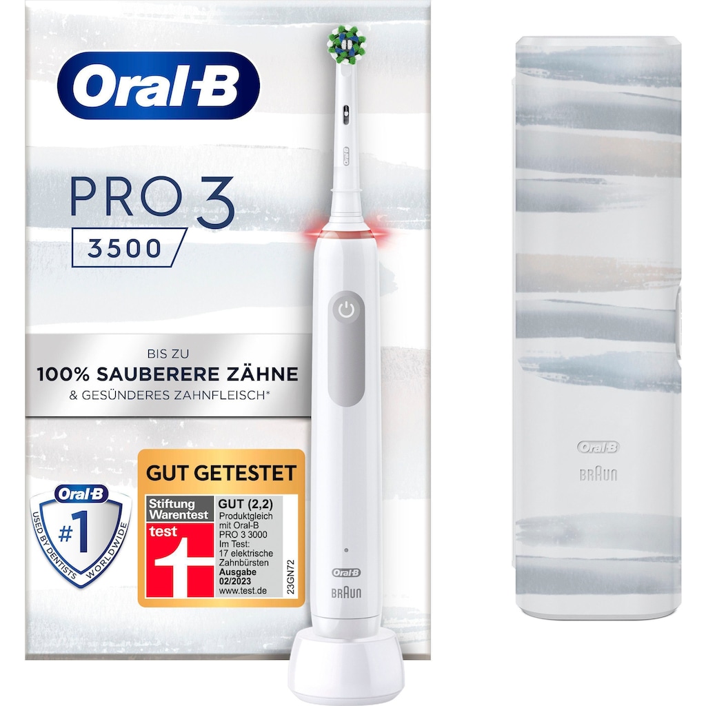 Oral-B Elektrische Zahnbürste »3 3500«, 1 St. Aufsteckbürsten