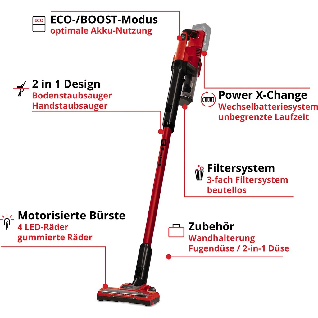 Einhell Akku-Hand-und Stielstaubsauger »TE-SV 18 Li«