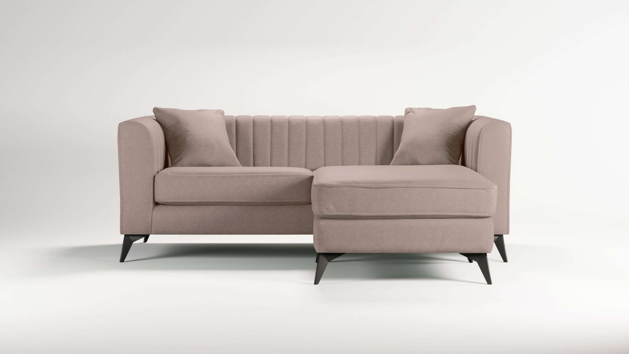 Places of Style Ecksofa »MATTHEW L-Form ideal für kleine Räume, Maße B/T/H: günstig online kaufen