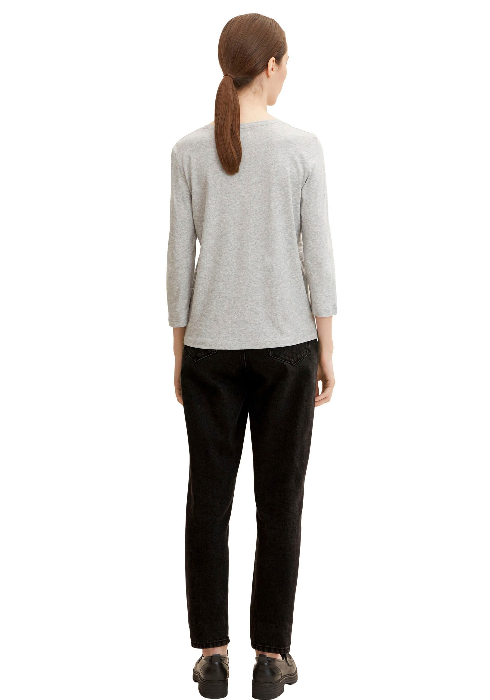 TOM TAILOR 3/4-Arm-Shirt, (Packung, 2 tlg., 2er-Pack), im Doppel - immer Ringel + uni