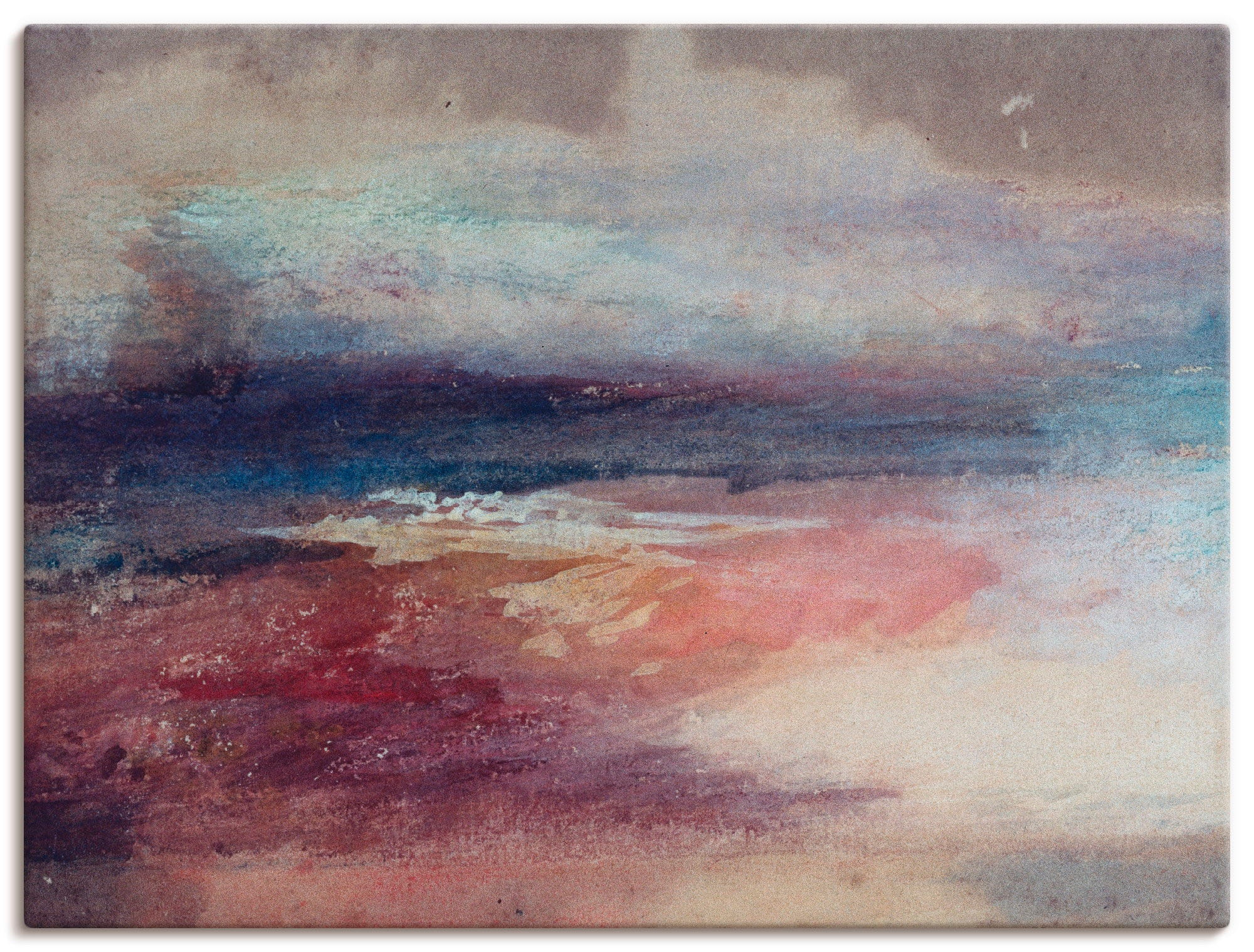 Artland Wandbild »Küstenlandschaft Sonnenunterg« Küste 1 Stk. tlg. als Lein günstig online kaufen