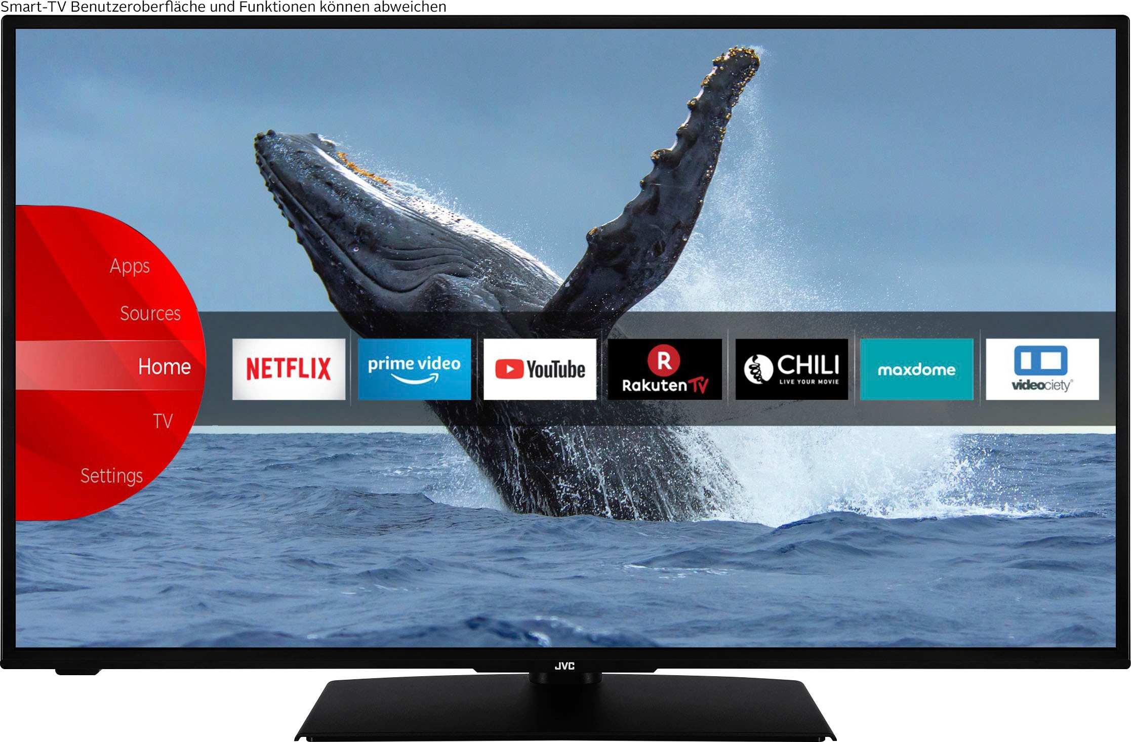 JVC LED-Fernseher, 108 cm/43 Zoll, Full HD, Smart TV, HDR, Triple-Tuner, 6 Monate HD+ inklusive