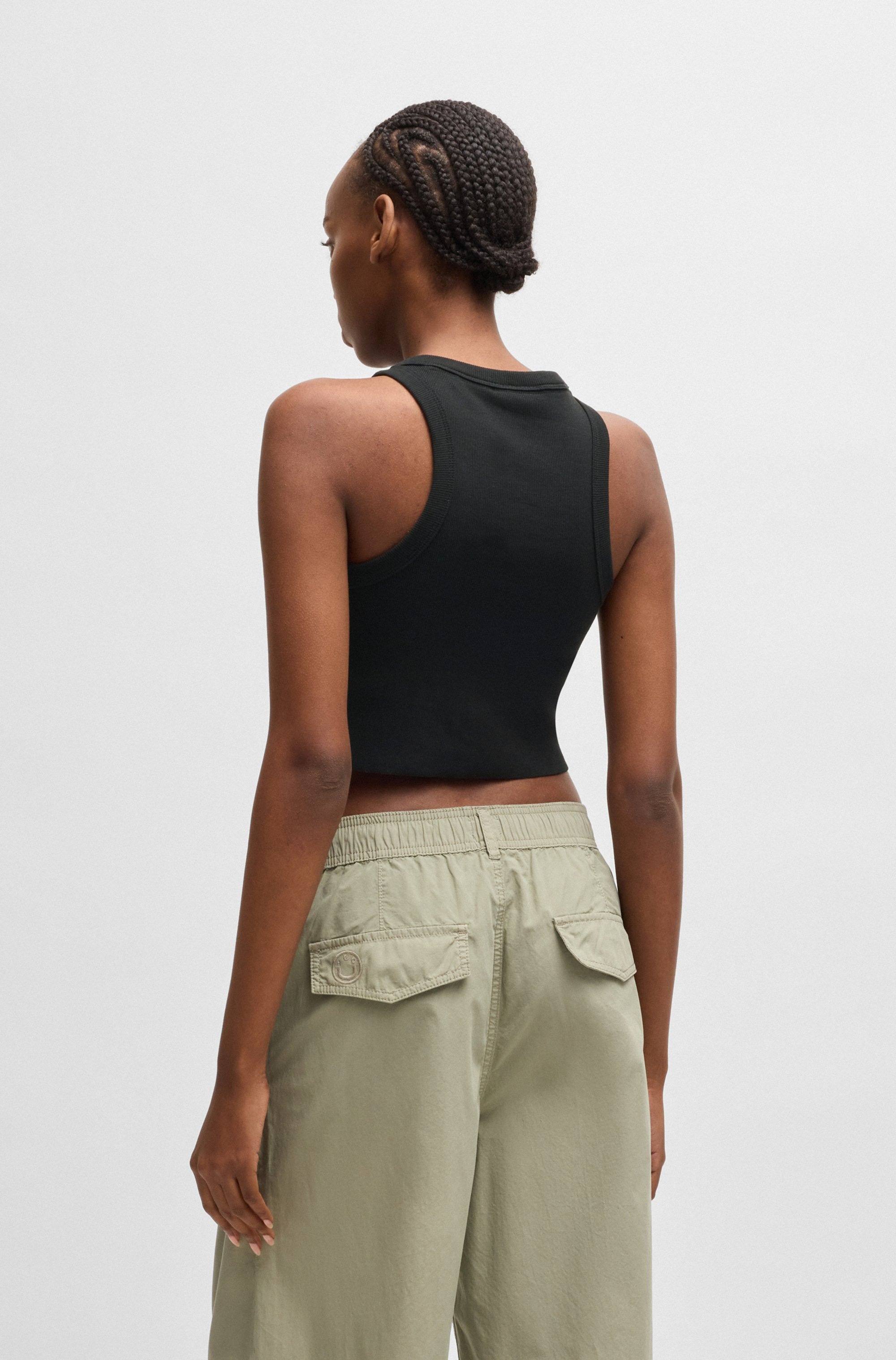 HUGO Blue Tanktop »Baby Tank«, Cropped-Form
