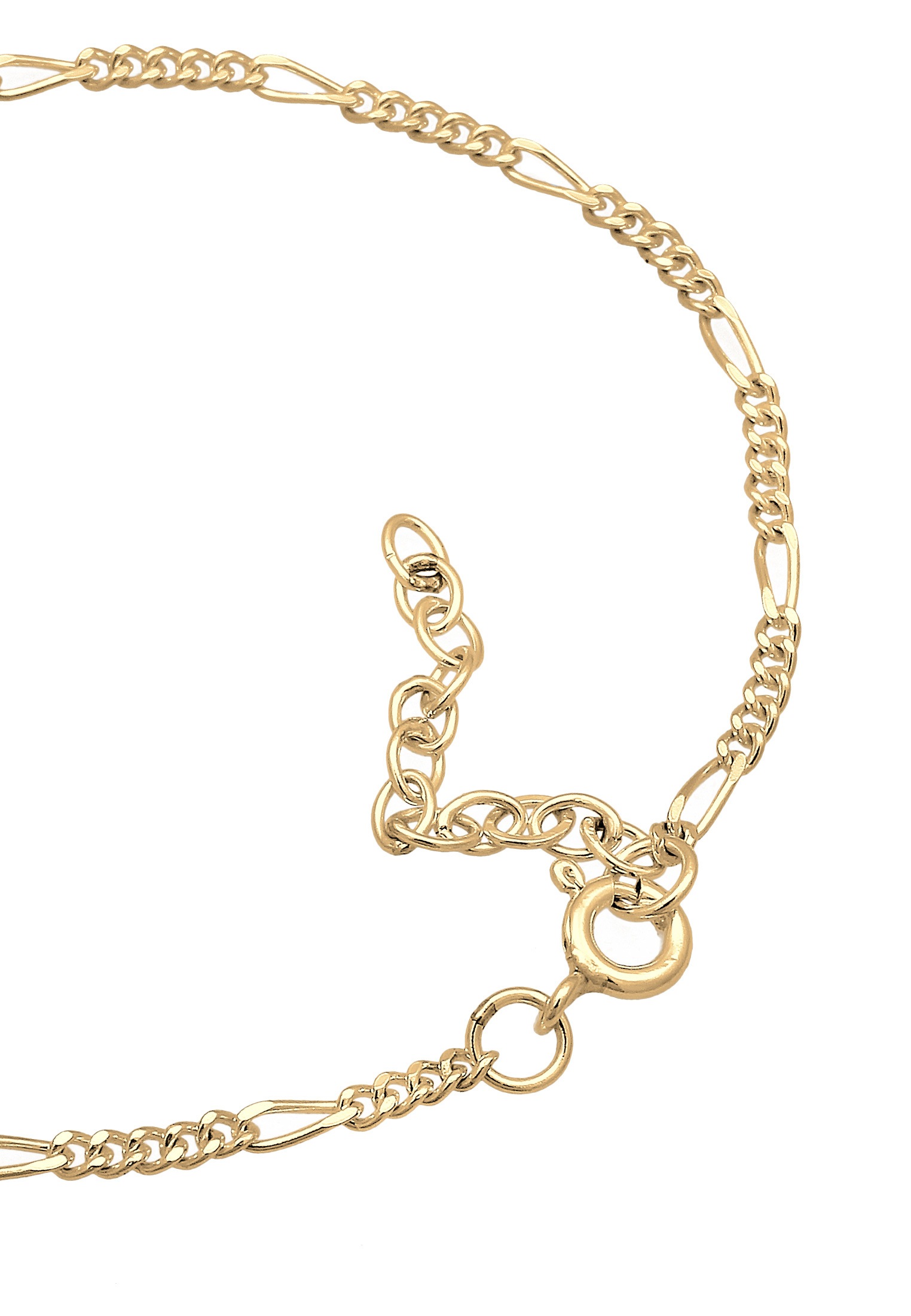 Elli Armband »Armband Figaro Panzer Basic 925er Silber«