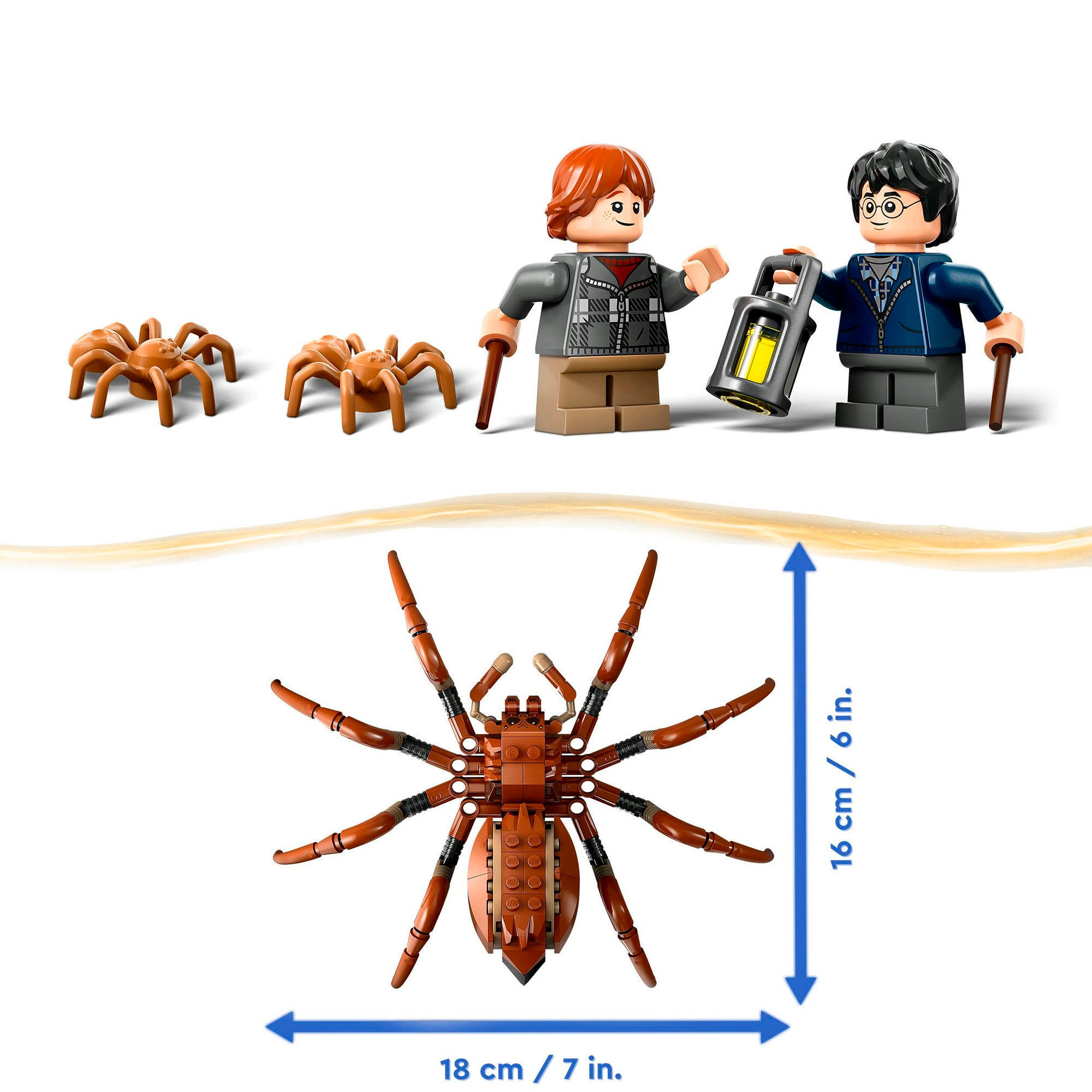 LEGO® Konstruktionsspielsteine »Aragog im Verbotenen Wald™ (76434), LEGO Harry Potter™«, (195 St.), Made in Europe
