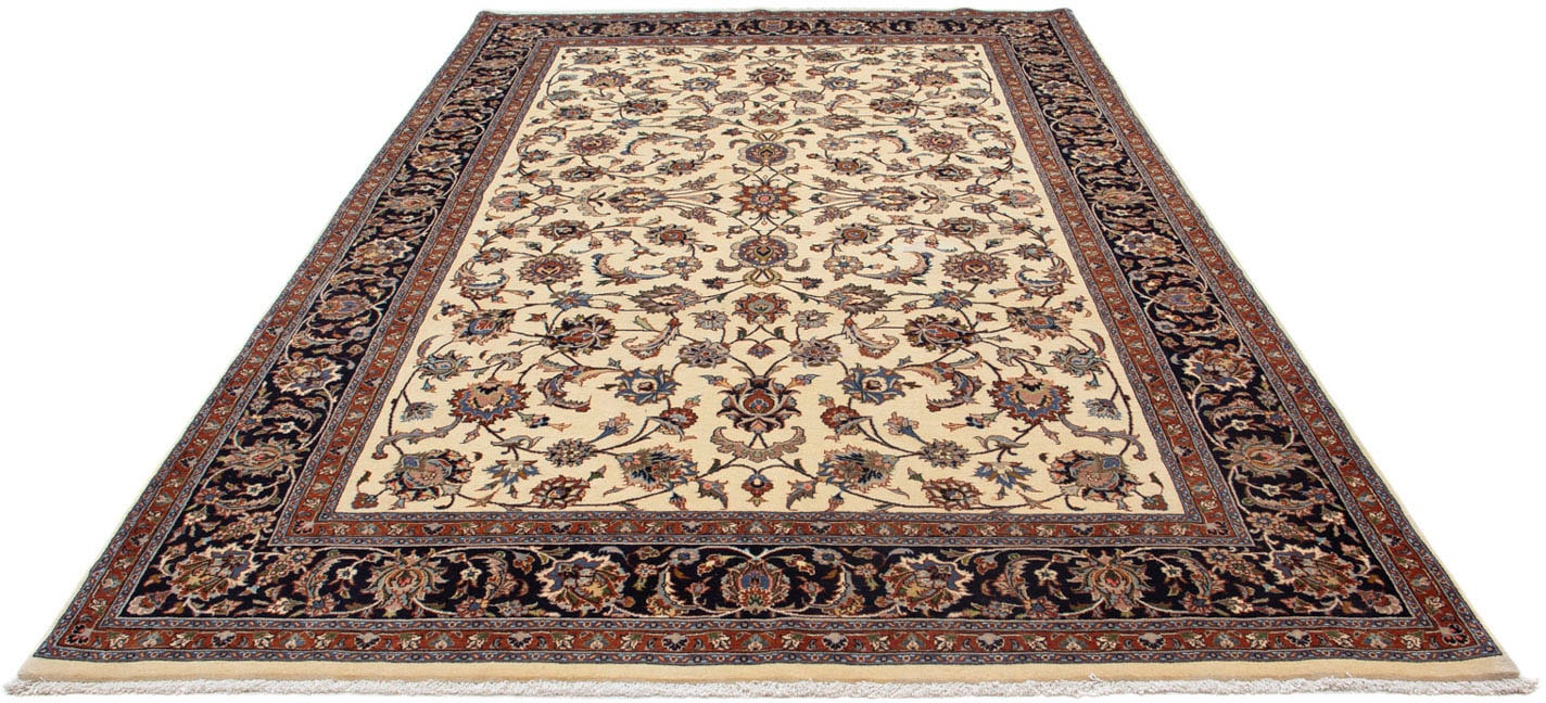 morgenland Wollteppich »Kaschmar Blumenmuster Beige 314 x 197 cm«, rechteck günstig online kaufen