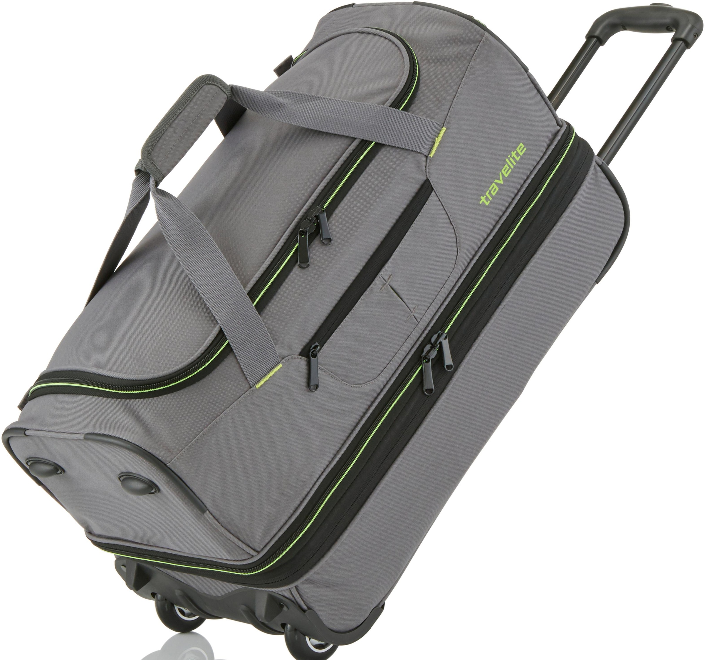 travelite Reisetasche »Basics, 70 cm, grau/grün«, mit Trolleyfunktion und... kaufen