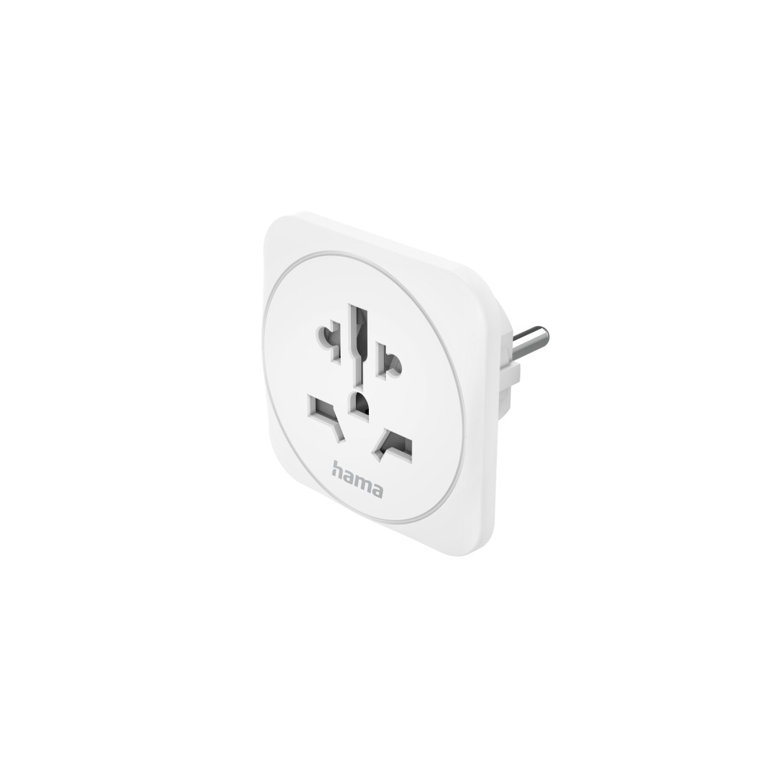 Hama Reiseadapter »Reiseadapter Typ E und F, 3 polig, universal, Welt nach Europa, Weiß«