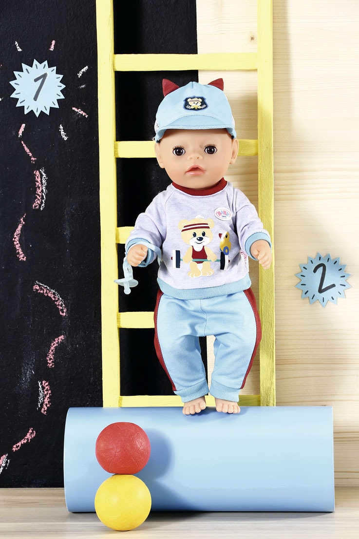 Baby Born Puppenkleidung »Little Sport Outfit blau, 36 cm«, (Set, 5 tlg.)