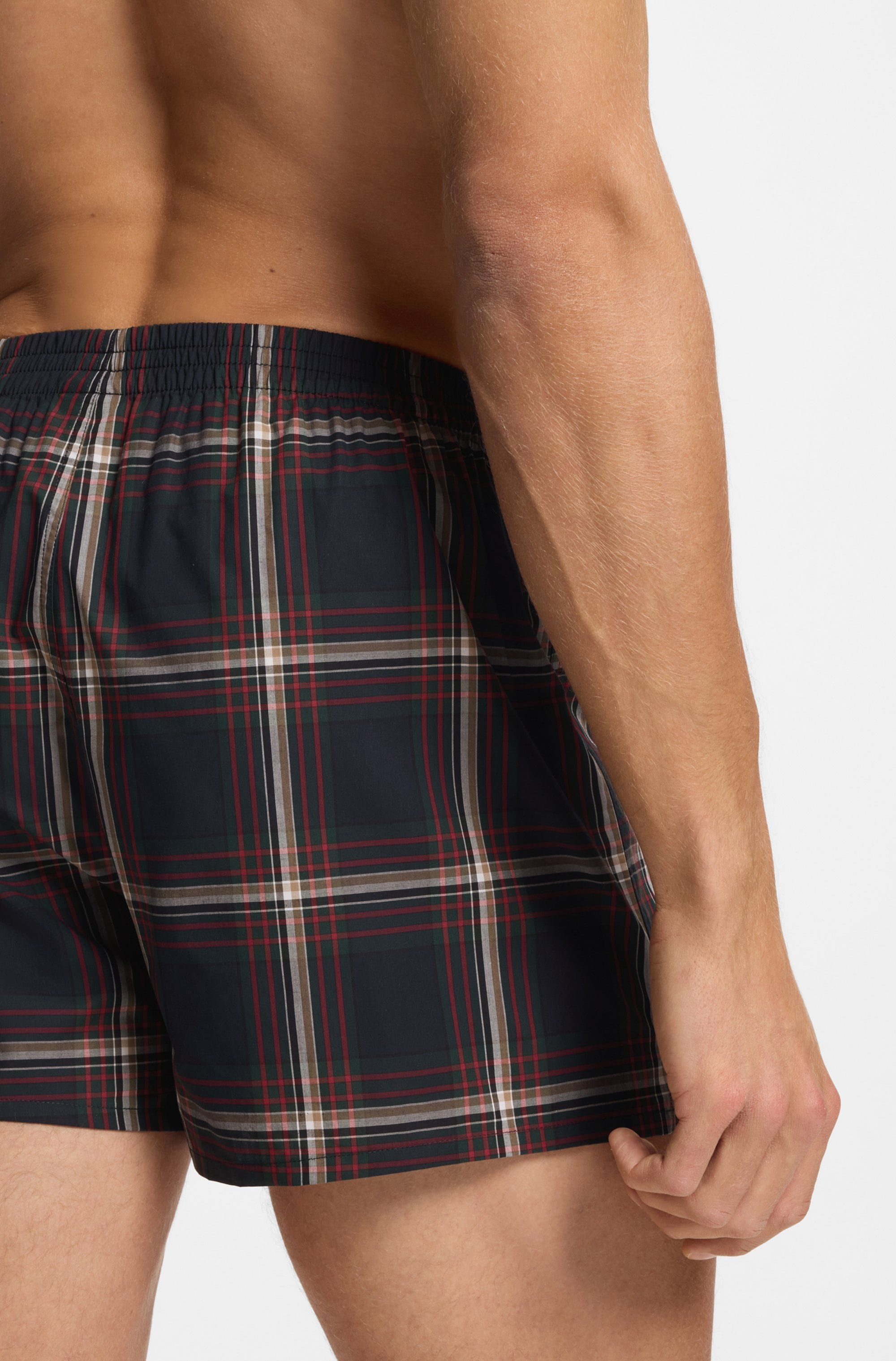 BOSS Boxer »2P Boxer S. CW Peach« Packung, 2er, 2 Stk. mit BOSS Logopatch auf dem Bund