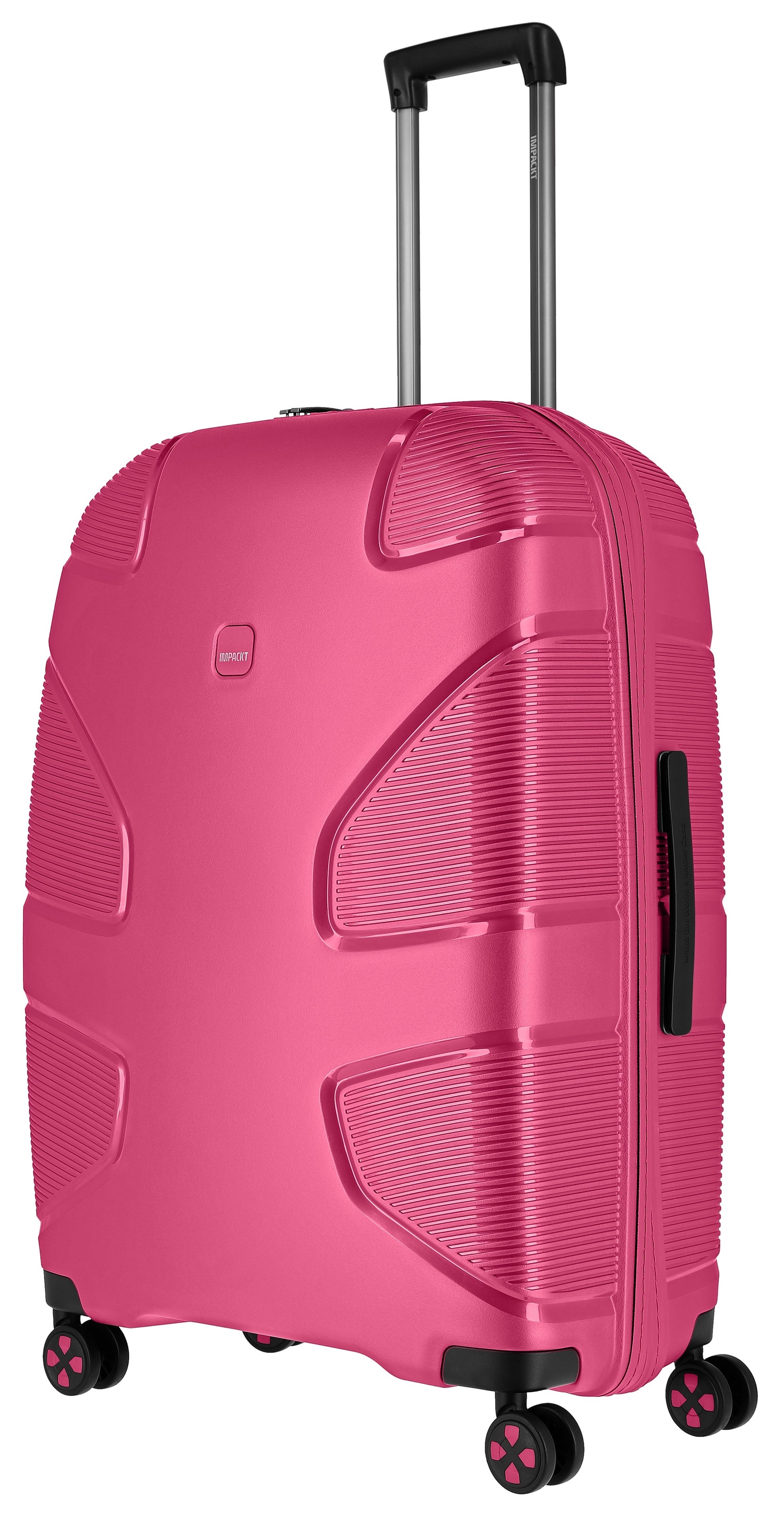 IMPACKT Hartschalen-Trolley »IP1, verschiedene Größen und Farben«, 4 Rollen, Hartschalen-Koffer vegan Koffer Reisegepäck USB-Port TSA Zahlenschloss