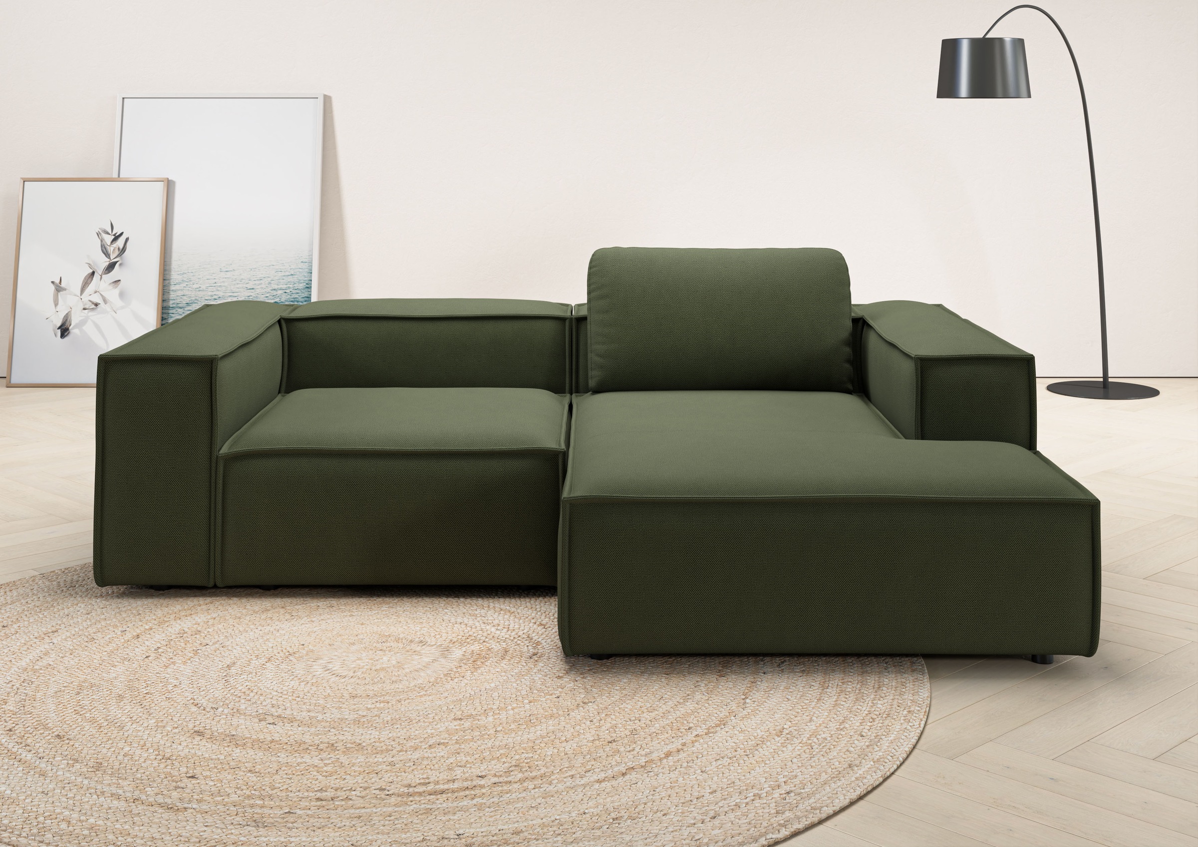 Places of Style Ecksofa »Watertown, kompakte L-Form, 246 cm breite für klei günstig online kaufen