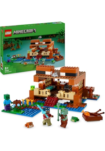 Konstruktionsspielsteine »Das Froschhaus (21256), LEGO Minecraft«, (400 St.)