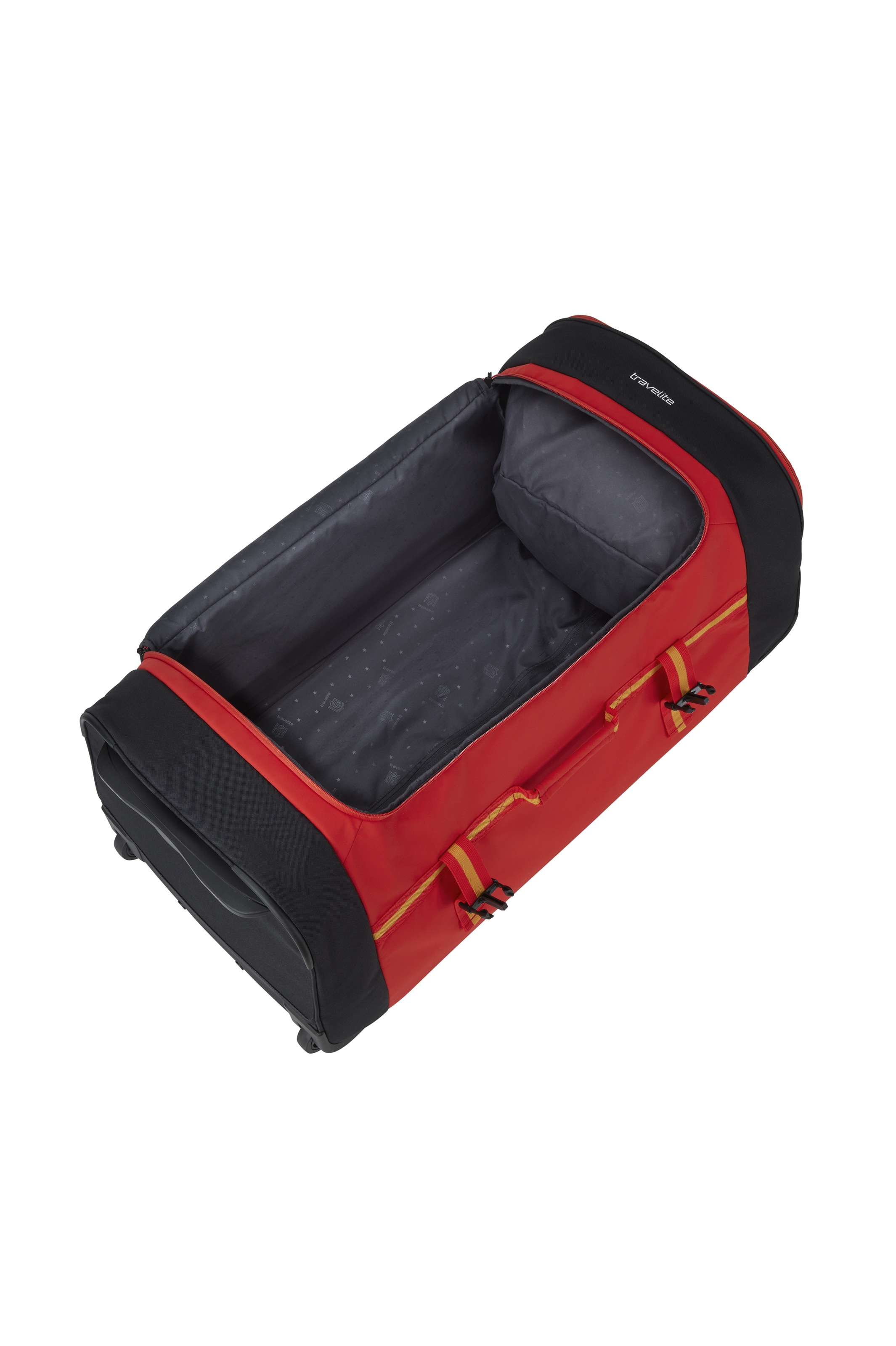 travelite Reisetasche »travelite x NFL Rollenreisetasche« große Öffnung, Schuhfach und Teleskopgestänge – robust und praktisch