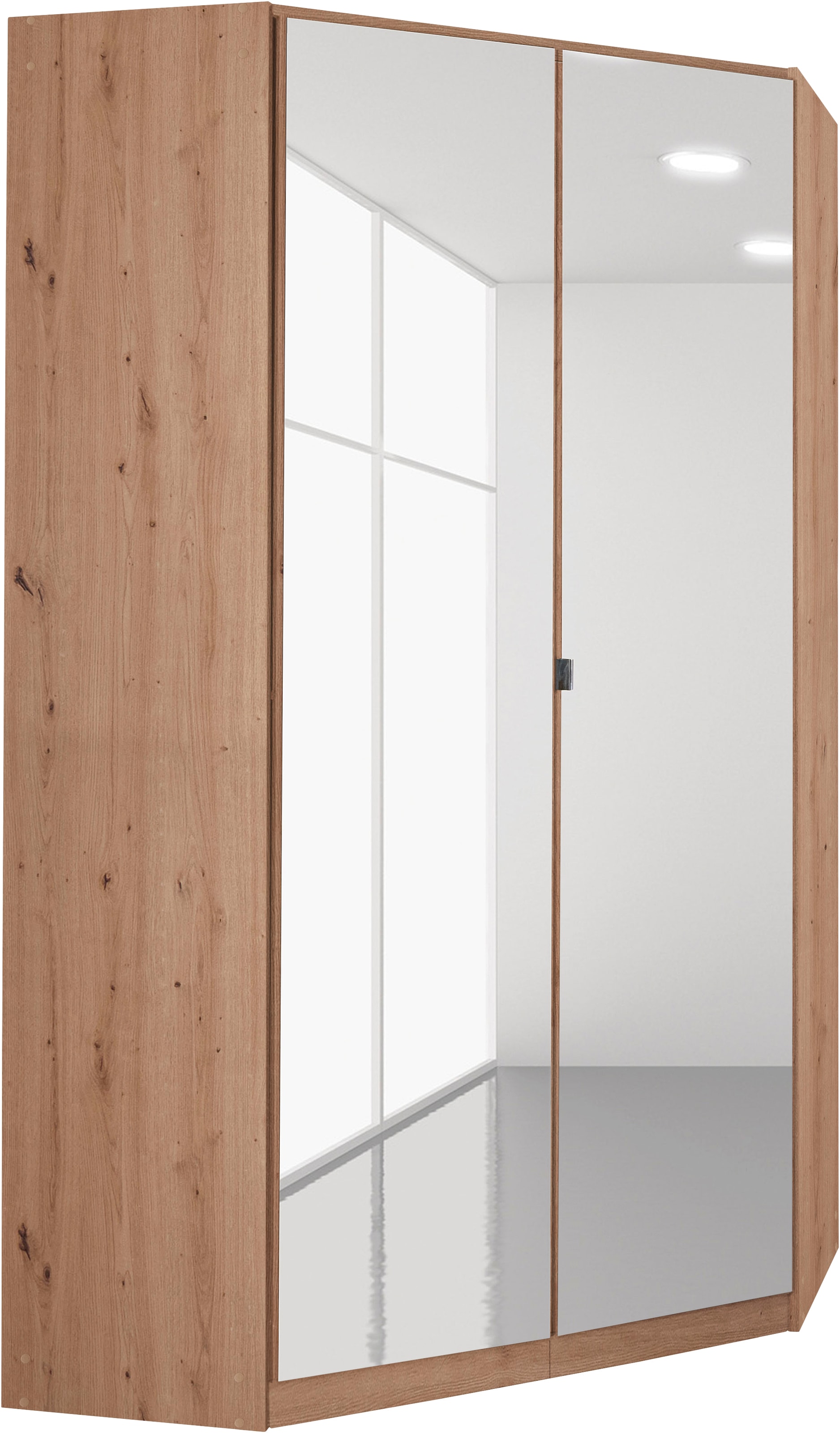 INOSIGN BY RAUCH Eckschrank »Kleiderschrank Schrank Garderobe Wäscheschrank VANDOR«, voll ausgestattet, viel Stauraum, Spiegel vollflächig MADE IN GERMANY