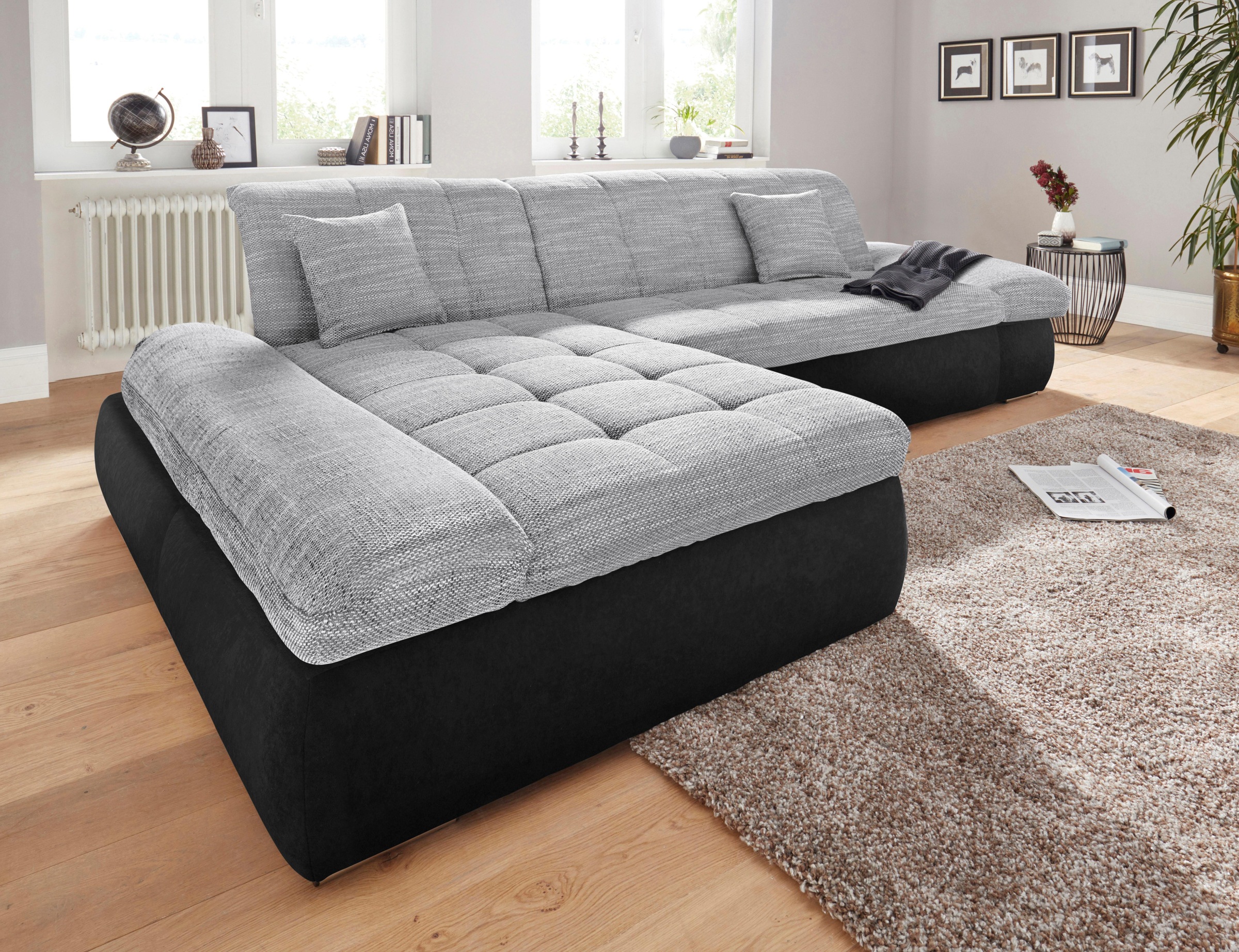 DOMO collection Ecksofa »PB Moric wahlweise mit Bettfunktion + Armteilverst günstig online kaufen