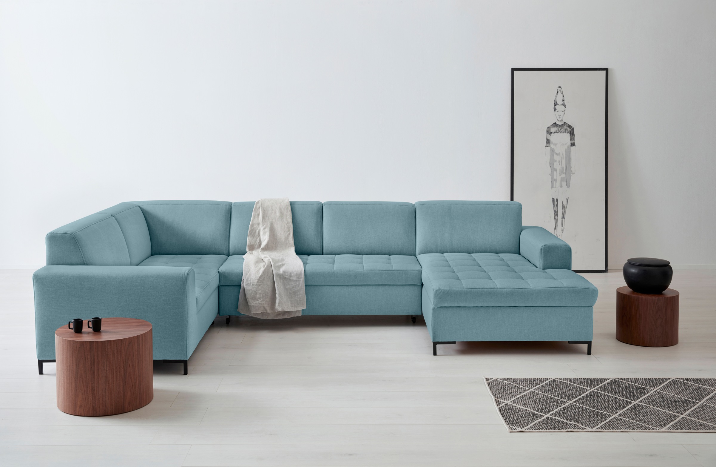 OTTO home Wohnlandschaft »Grazzo, aktuelle Steppung im Sitz, viel Platz, U- günstig online kaufen