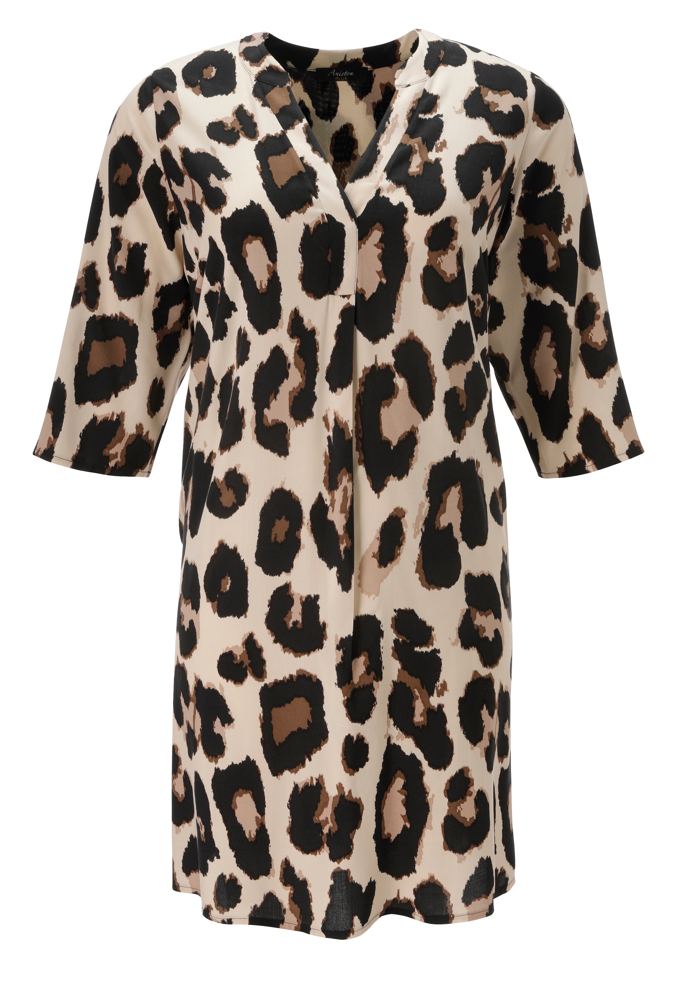 Aniston PLUS Druckkleid mit tollem Leoprint - NEUE KOLLEKTION