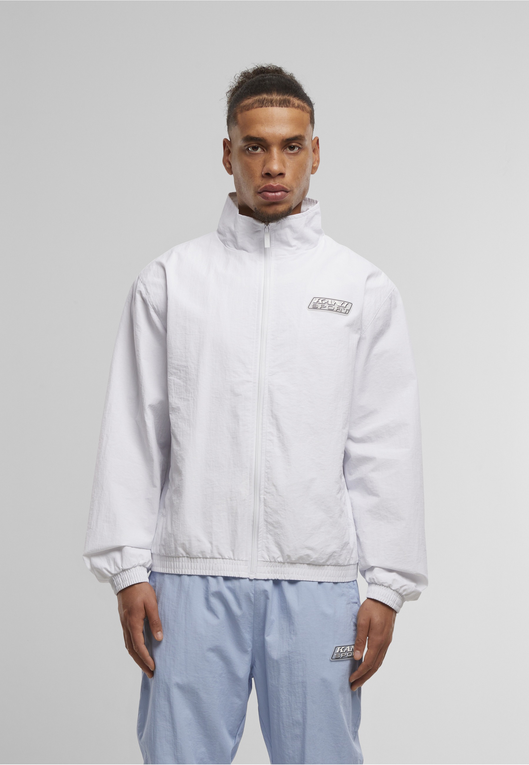 Karl Kani Trainingsjacke »Karl Kani Sport Patch Essential Trackjacket white« 1 Stk. tlg. ohne Kapuze