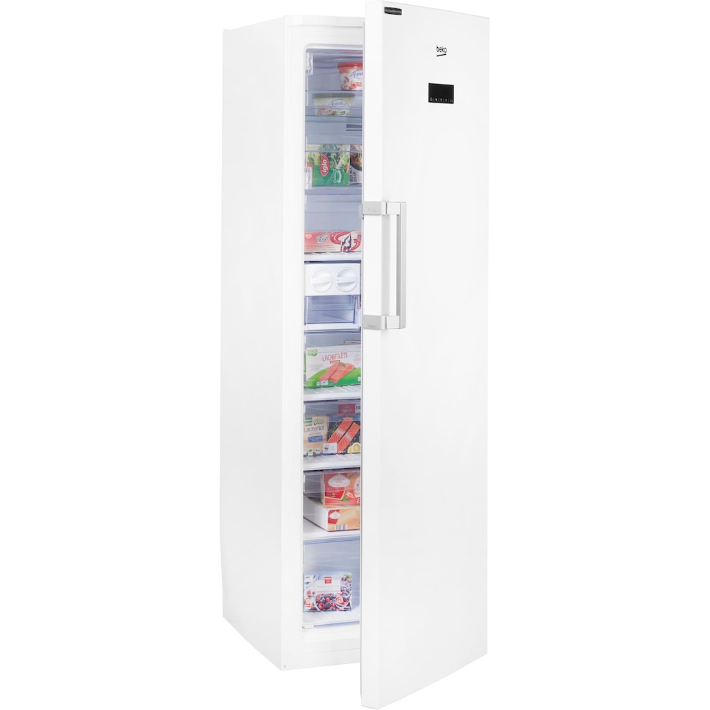 BEKO Gefrierschrank »RFNE312E43WN«, 185 cm hoch, 59,5 cm breit