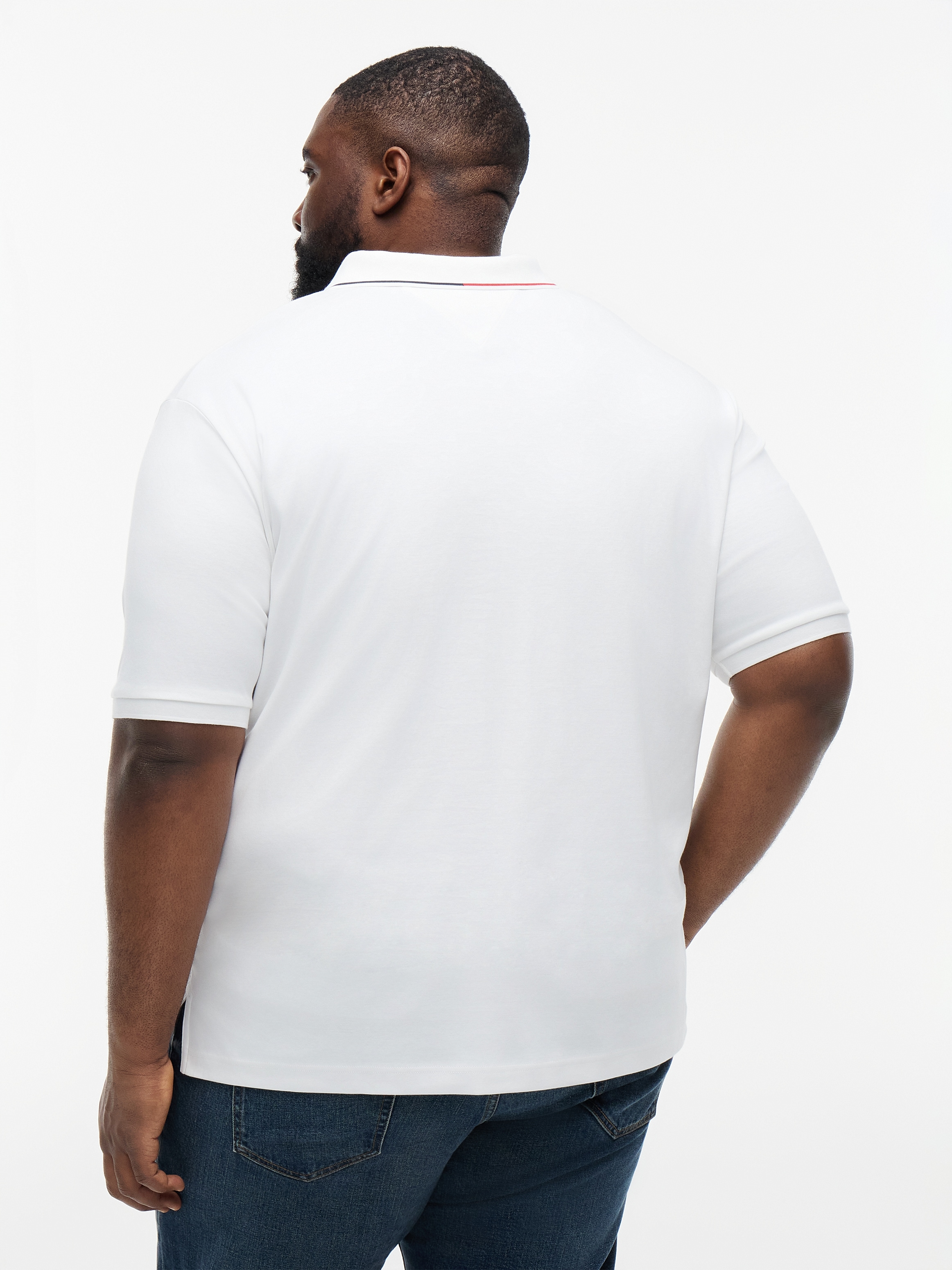 Tommy Hilfiger Big & Tall Poloshirt »BT-LIQUID COTTON TIPPED SLIM-B« aus Baumwolle