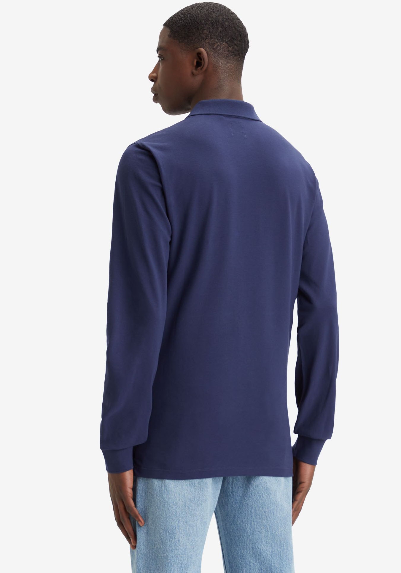 Levi's® Langarm-Poloshirt, mit Logo Stickerei