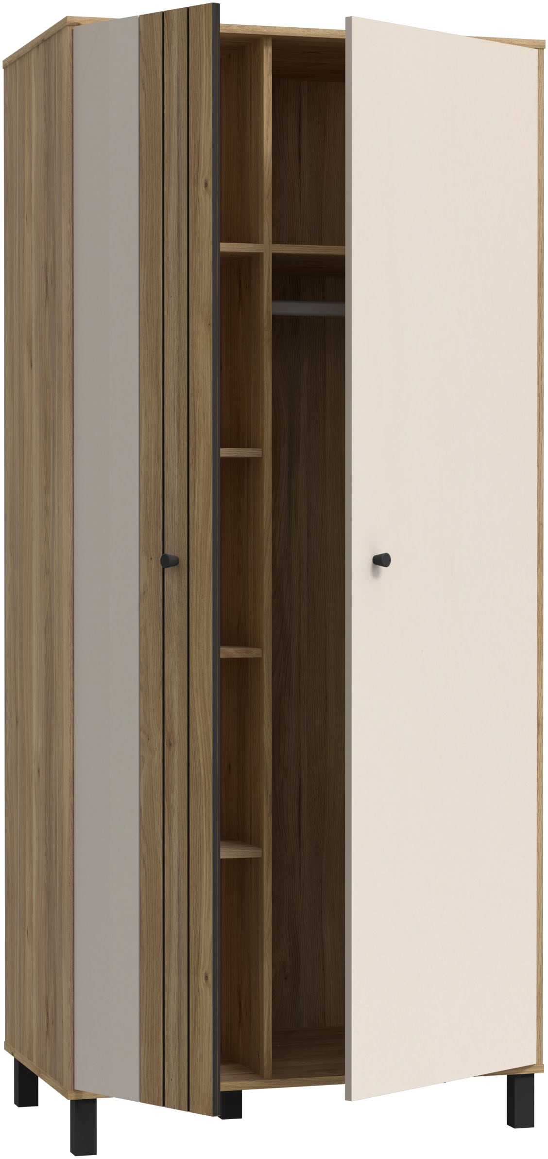 FORTE Highboard »Killarney«, Schrank, Stauraum, Soft Close, Kleiderstange