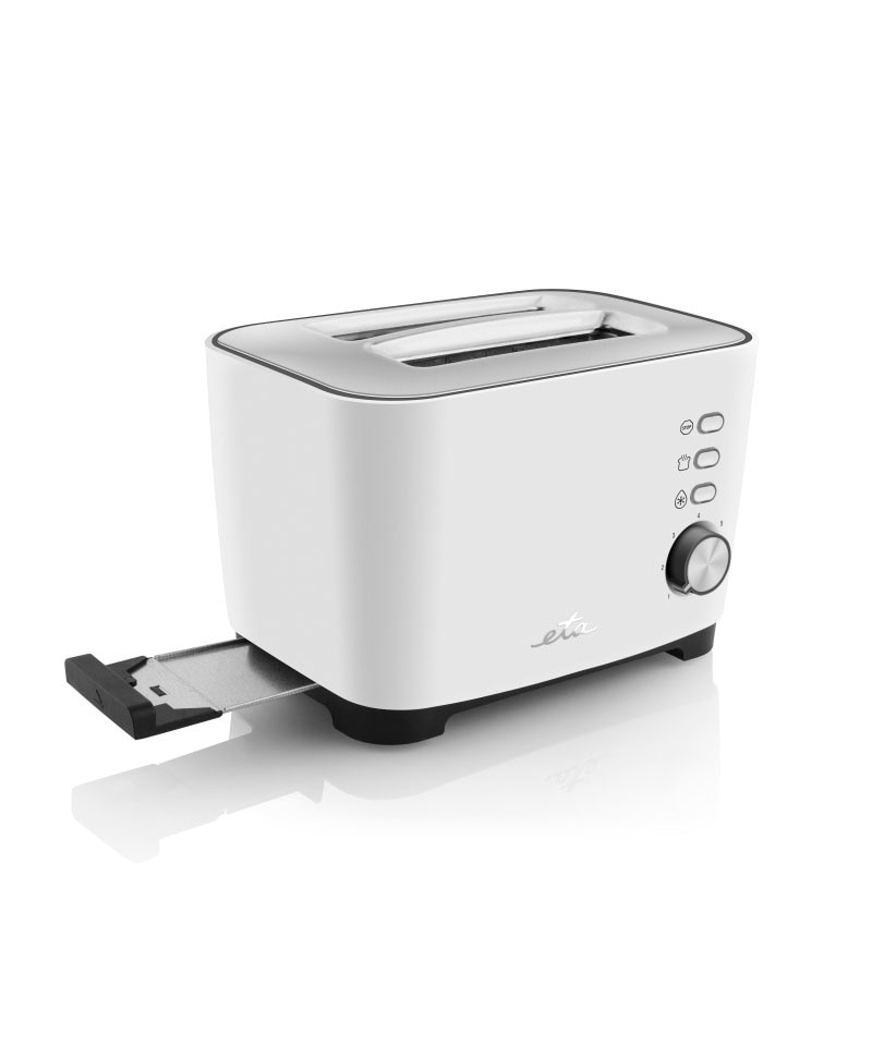 eta Toaster »Ronny ETA316690000« 2 kurze Schlitze für 2 Scheiben 800 W weiß, in einem edlen Design und 7 Bräunungsstufen