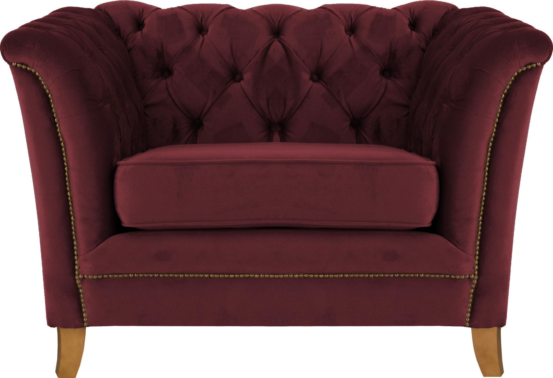 Home affaire Sessel "Newport modernes Chesterfield", mit Knopfheftung im Rü günstig online kaufen