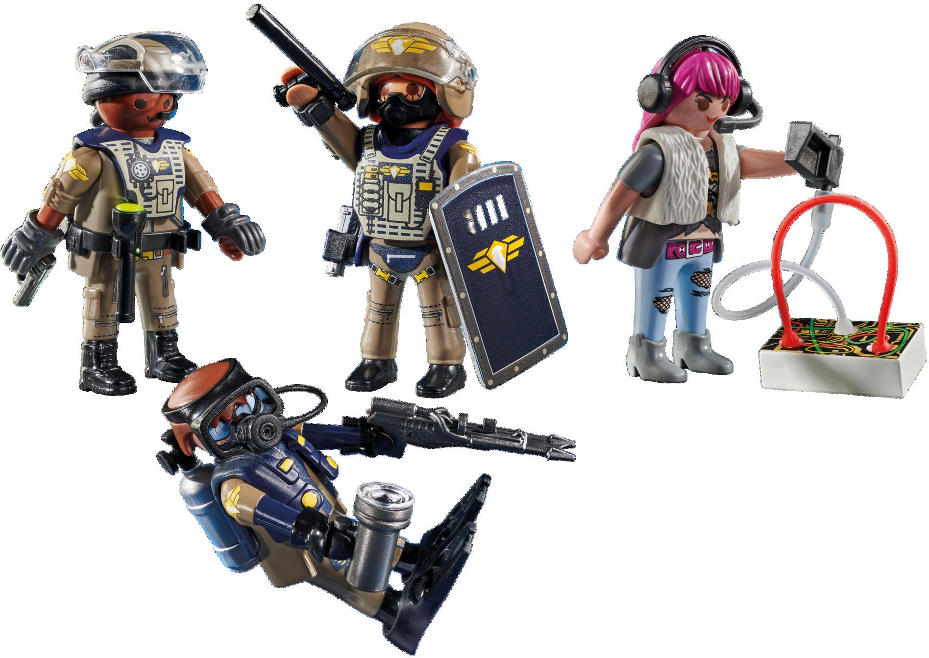 Playmobil® Konstruktions-Spielset »SWAT-Figurenset (71146), City Action«, (37 St.), Made in Europe