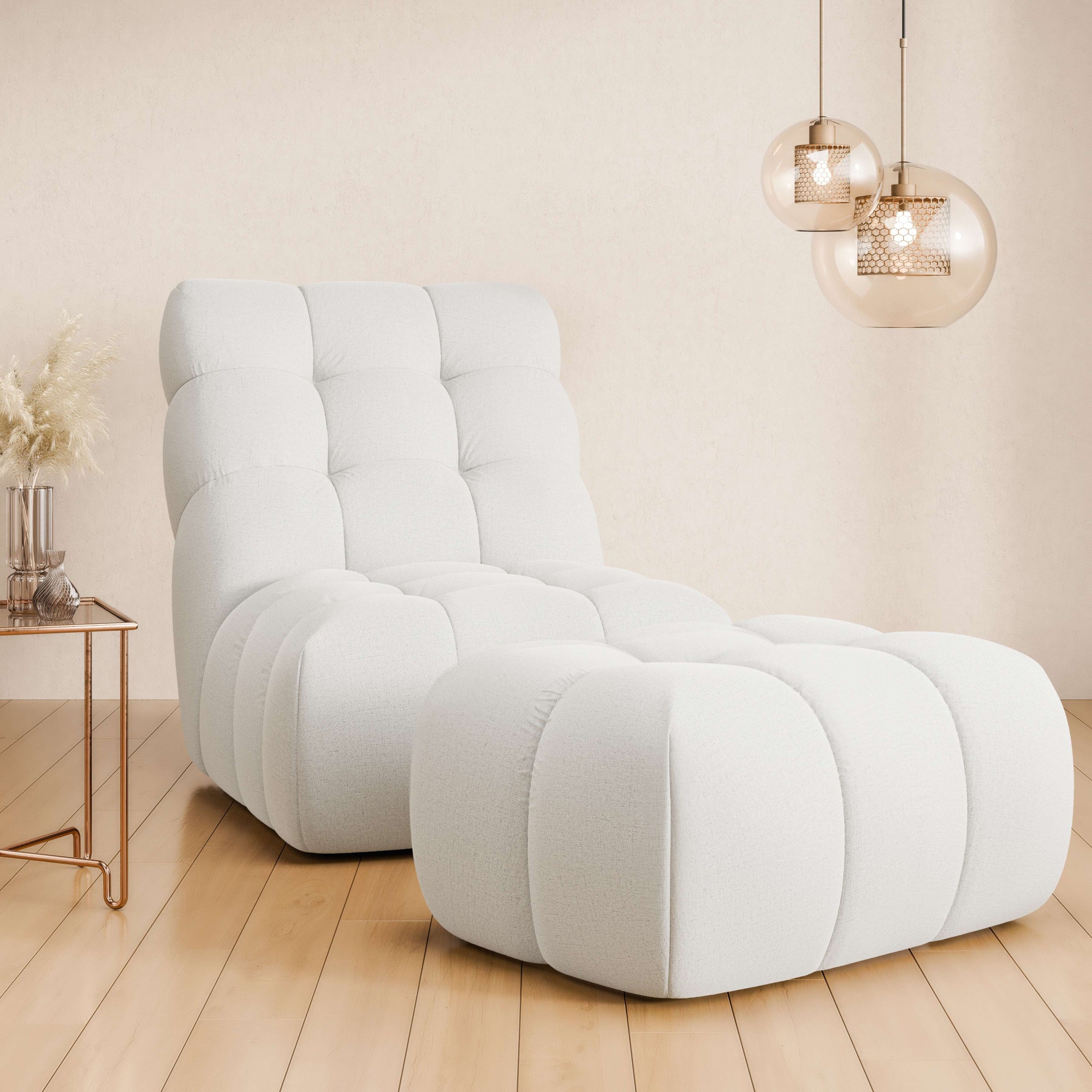 Home affaire XXL-Sessel »AURELIAN Loveseat XXL mit Hocker im Set, Lese-Sess günstig online kaufen