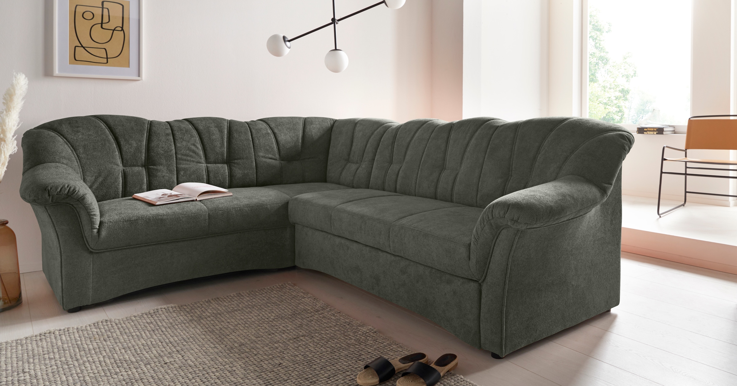 DOMO collection Ecksofa »Papenburg B/T/H: 242/190/84 cm L-Form«, wahlweise günstig online kaufen