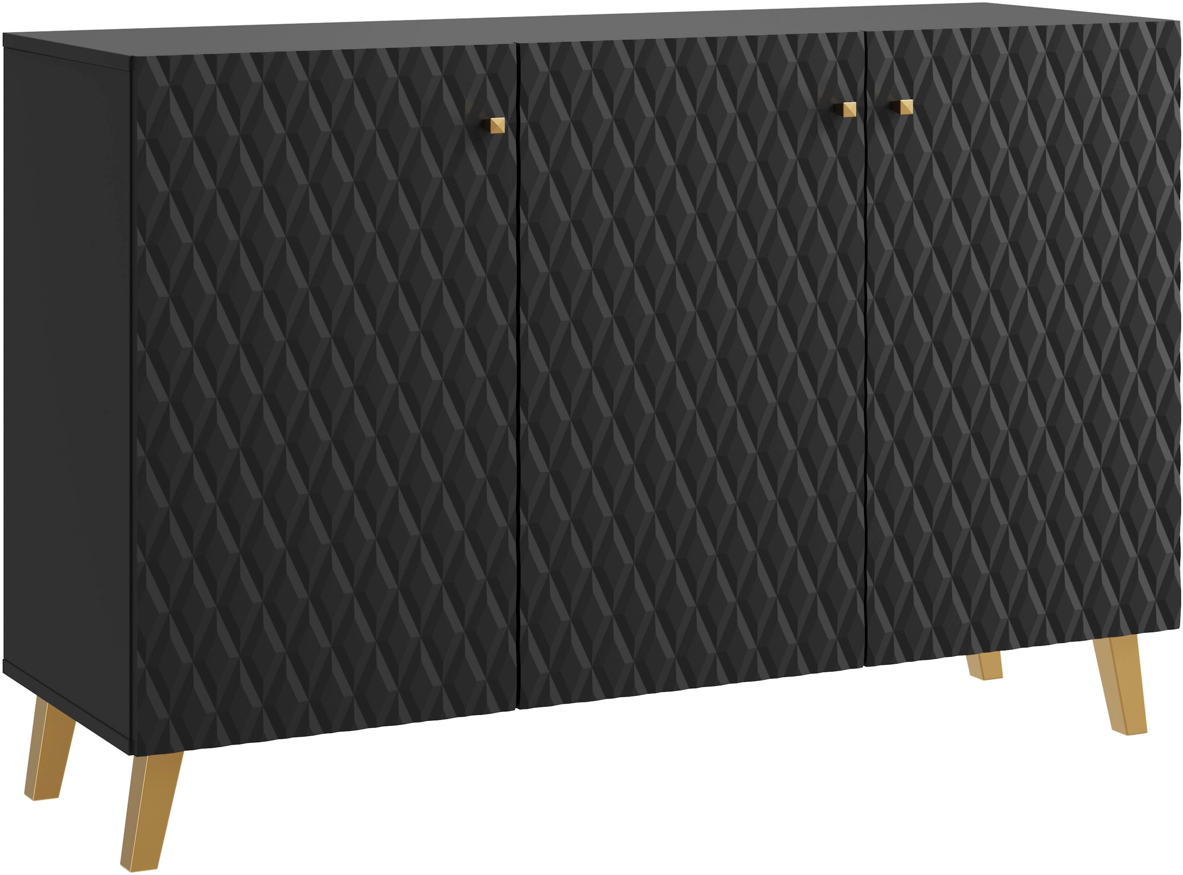 INOSIGN Sideboard »SIDEBOARD PHUKET«, (1 St.), Modernes Sideboard mit 6 Fächern, Breite 120 cm