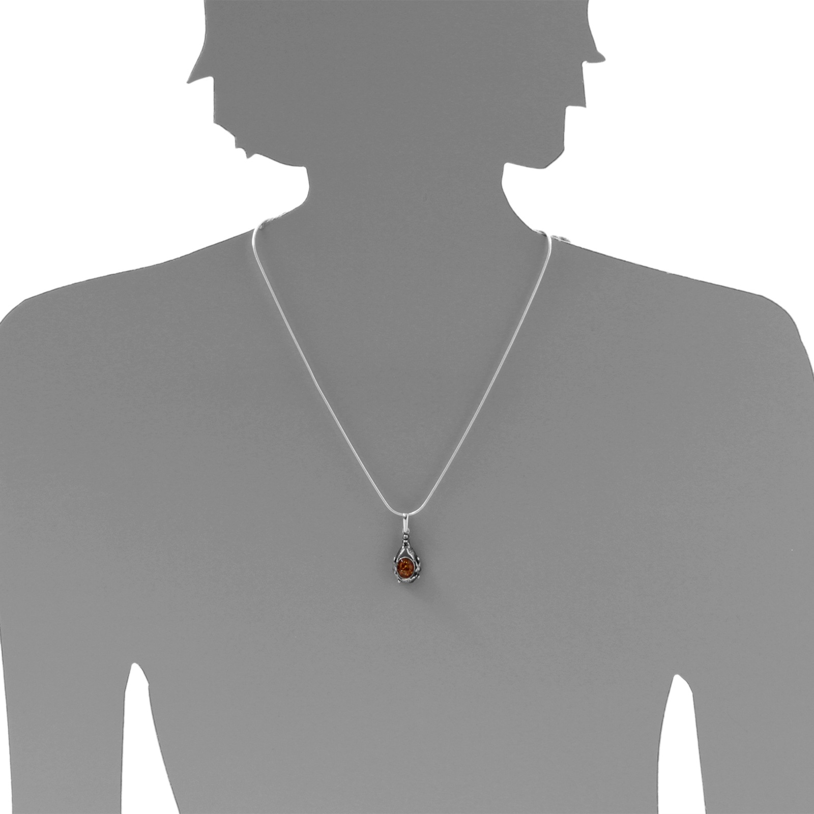 OSTSEE-SCHMUCK Kette mit Anhänger »Ostsee-Schmuck Kette mit Anhänger Fischland 34x14 mm«