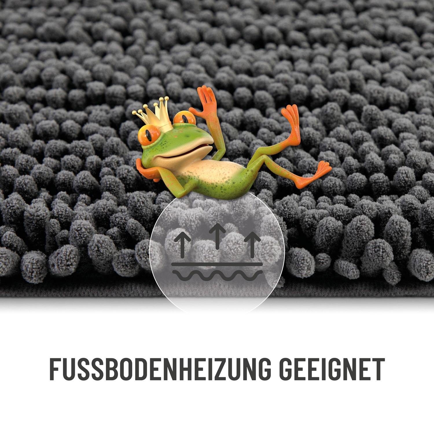 Wecon home Basics Badematte »Benno« Höhe 22 mm waschbar, rutschfest, sehr weich, strapazierfähig, Chenille, robust