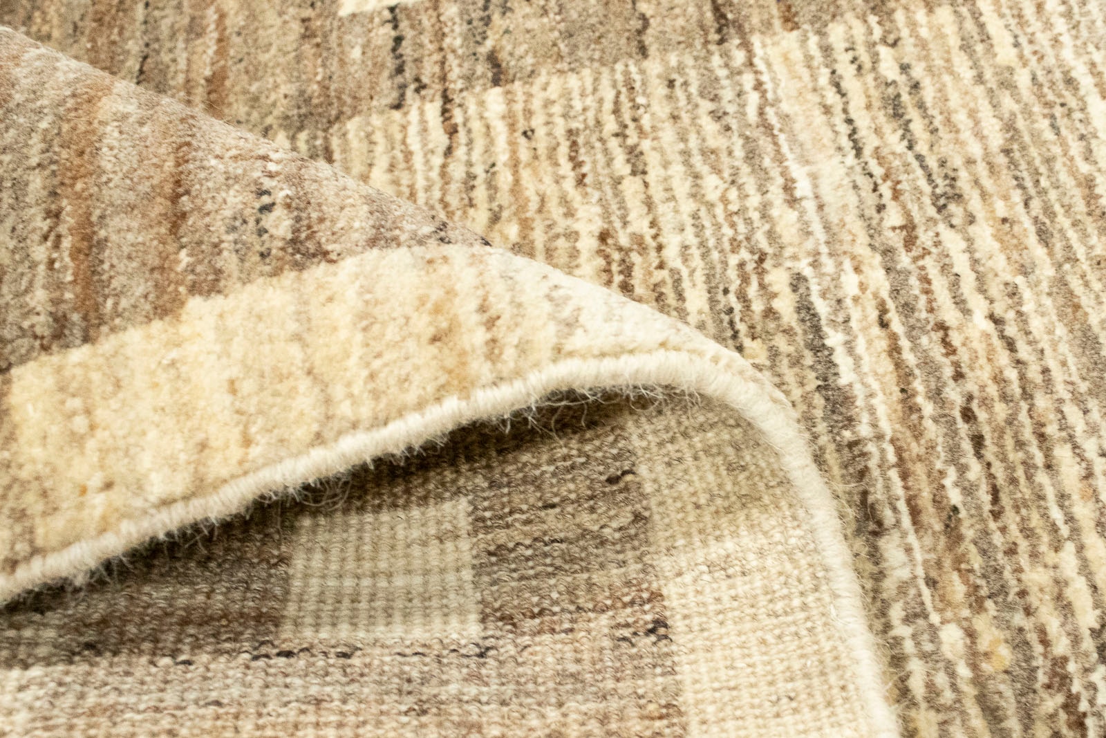 morgenland Wollteppich »Gabbeh Teppich handgeknüpft naturweiß«, rechteckig,  handgeknüpft bequem und schnell bestellen