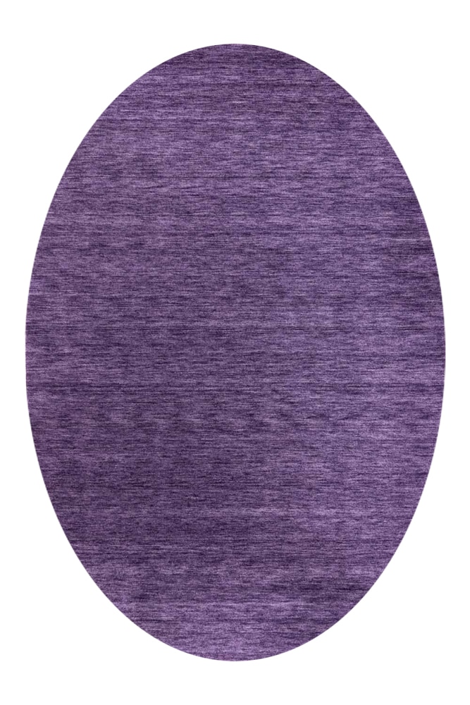 morgenland Wollteppich »Uni - Gabbeh Teppich - Softy«, oval, 1,6 mm Höhe, Gabbeh Optik, Uni Farben, reine Wolle, sehr weicher Flor, Wohnzimmer