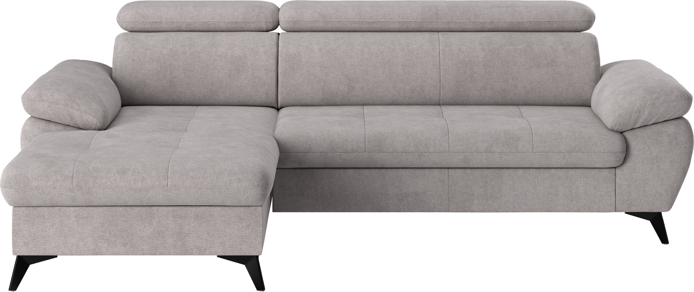 COTTA Ecksofa »Hudson L-Form«, mit Kopfteilverstellung, wahlweise mit Bettfunktion & Bettkasten